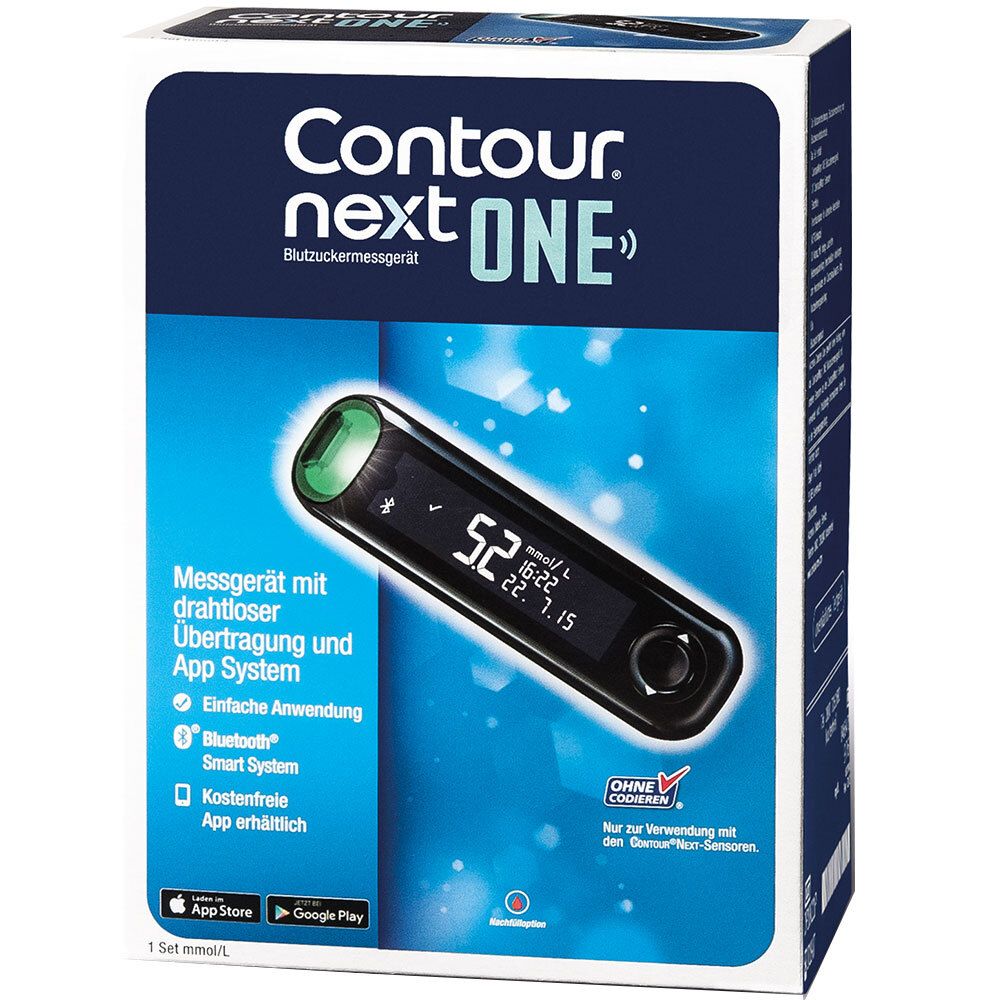 CONTOUR® NEXT ONE Blutzuckermessgerät Set mmol/l