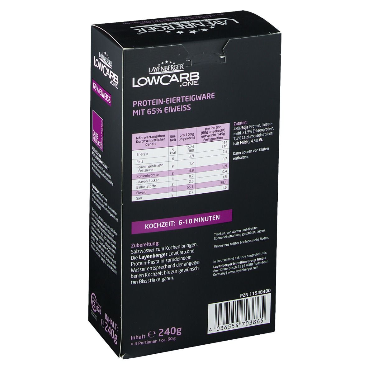 LAYENBERGER® LowCarb.one Protein Pasta Tagliatelle