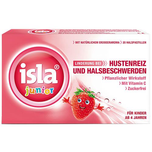 isla junior Halspastillen bei Kinderhalsschmerzen