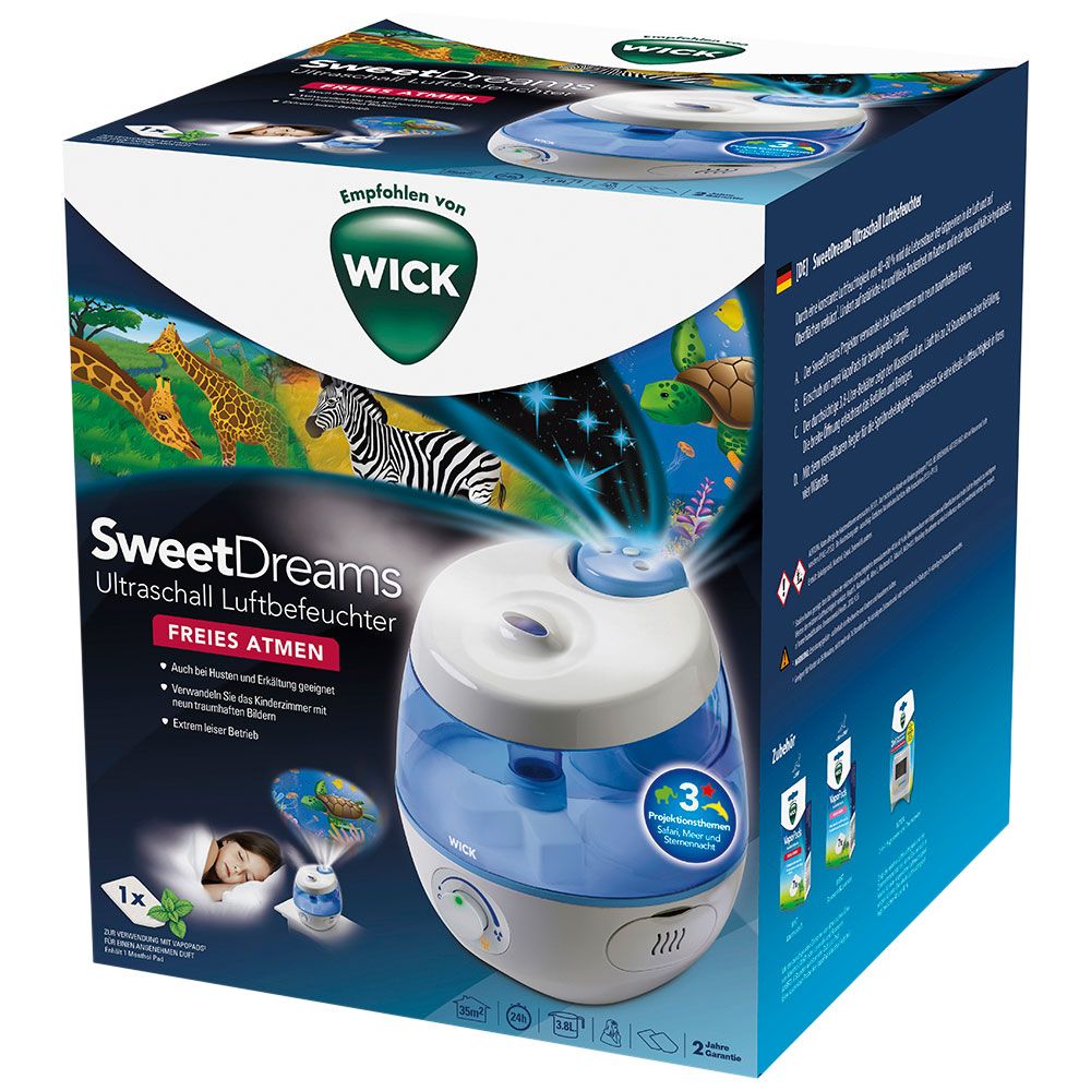 WICK SweetDreams 2-in-1 Ultraschall Luftbefeuchter