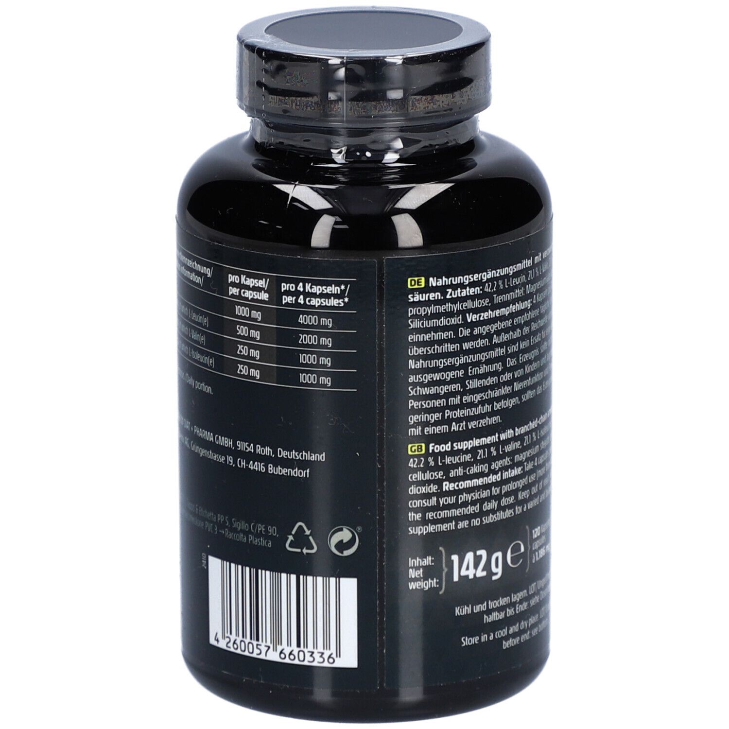 green line NUTRITHEKE BCAA