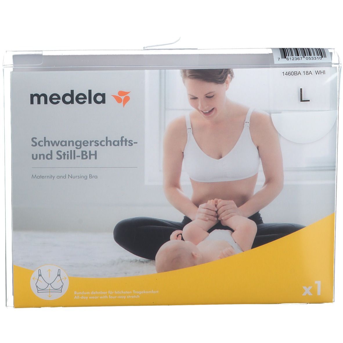 Medela Keep Cool Sleep/Nacht Schwangerschafts- und Still-BH weiß – Gr. L, 1  St