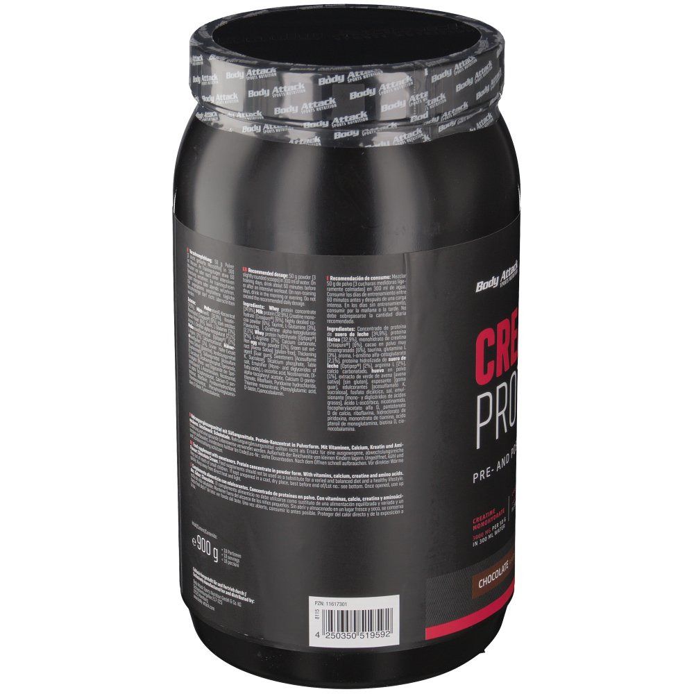 Body Attack creapure® CREATINE PROTEIN Schokolade