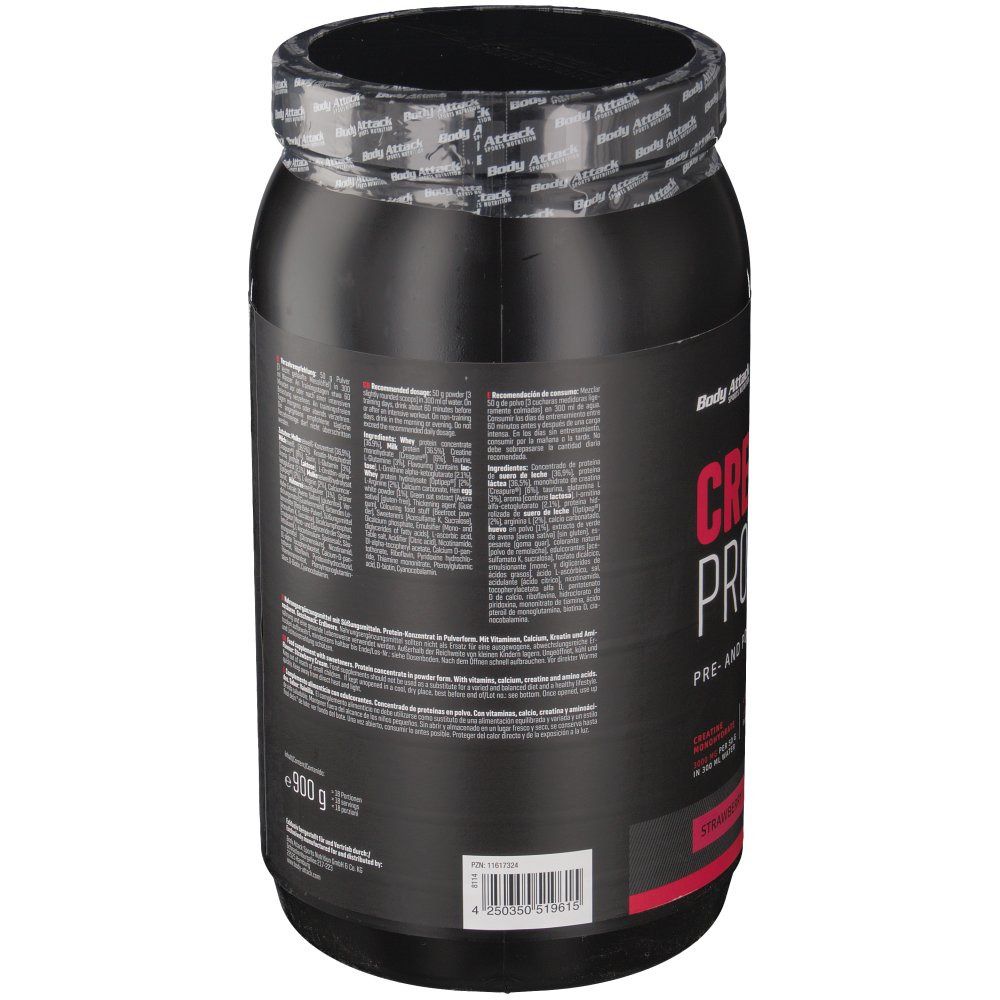 Body Attack creapure® CREATINE PROTEIN Erdbeere