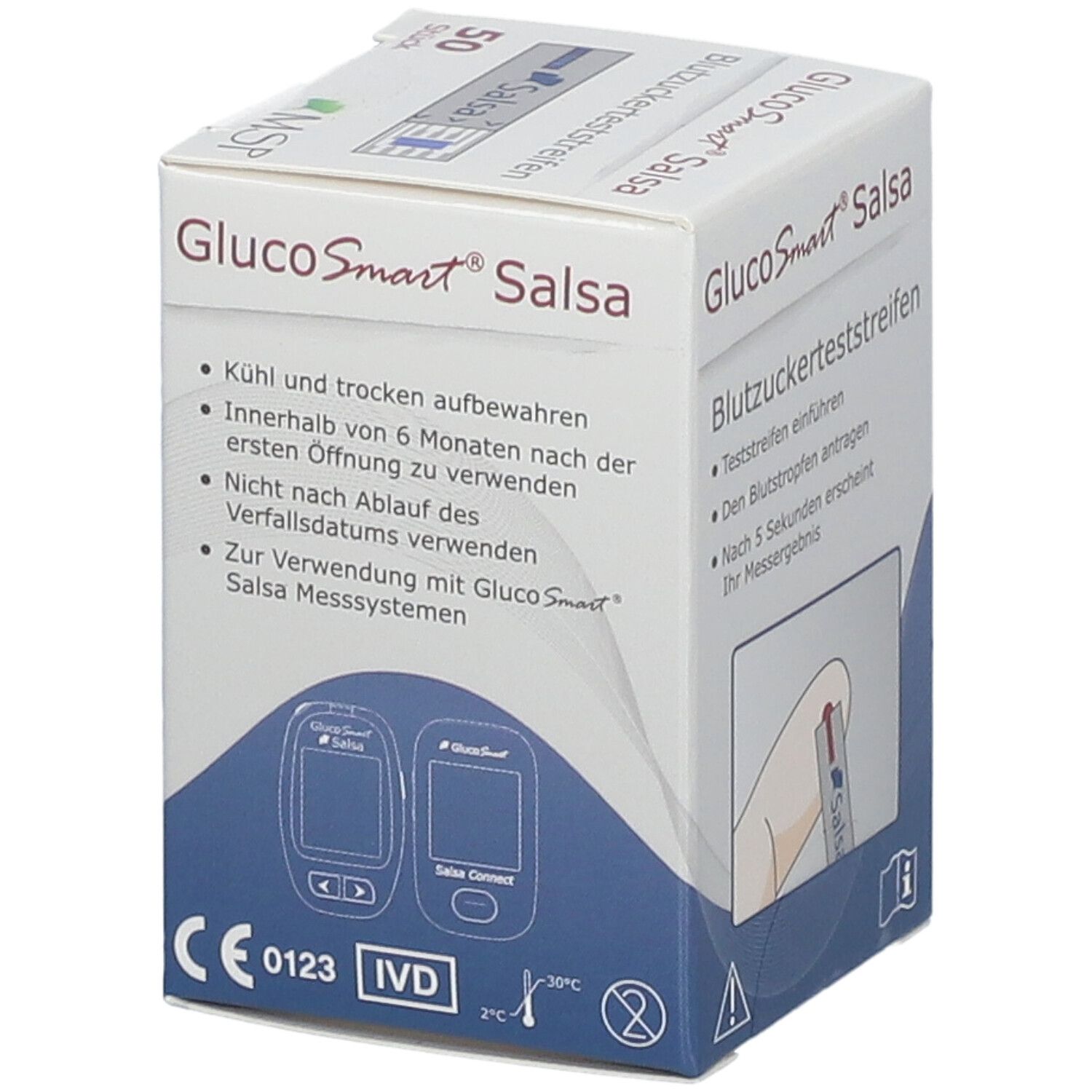 GLUCOSMART Salsa Blutzuckerteststreifen Dose