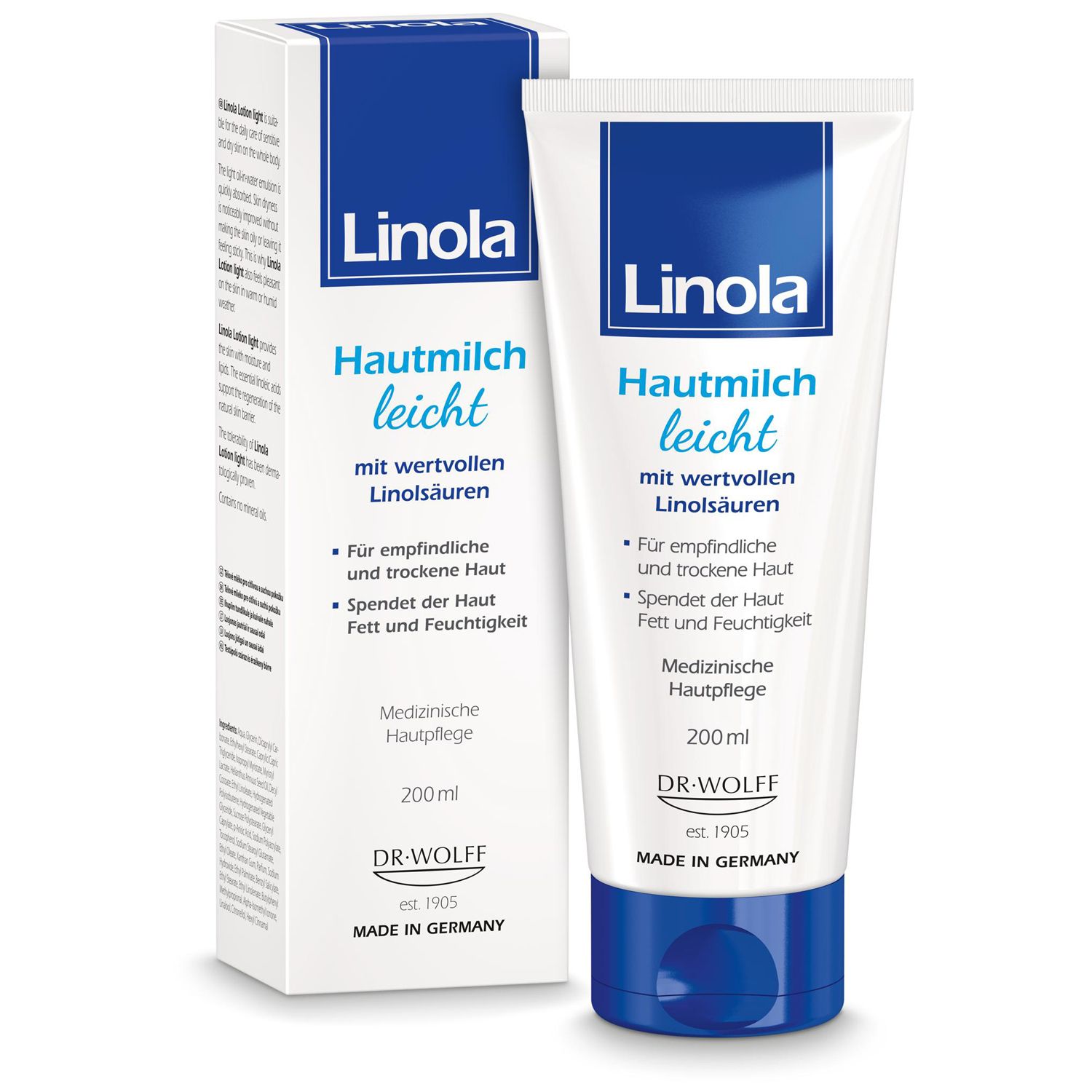 Linola Hautmilch leicht - Leichte Körperlotion für empfindliche und trockene Haut