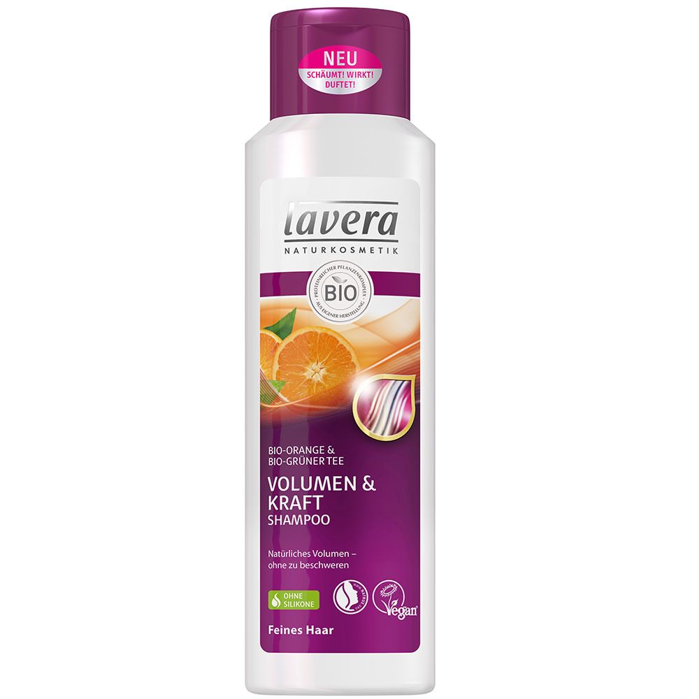 lavera Volumen & Kraft Shampoo Bio Orange & Grüner Tee