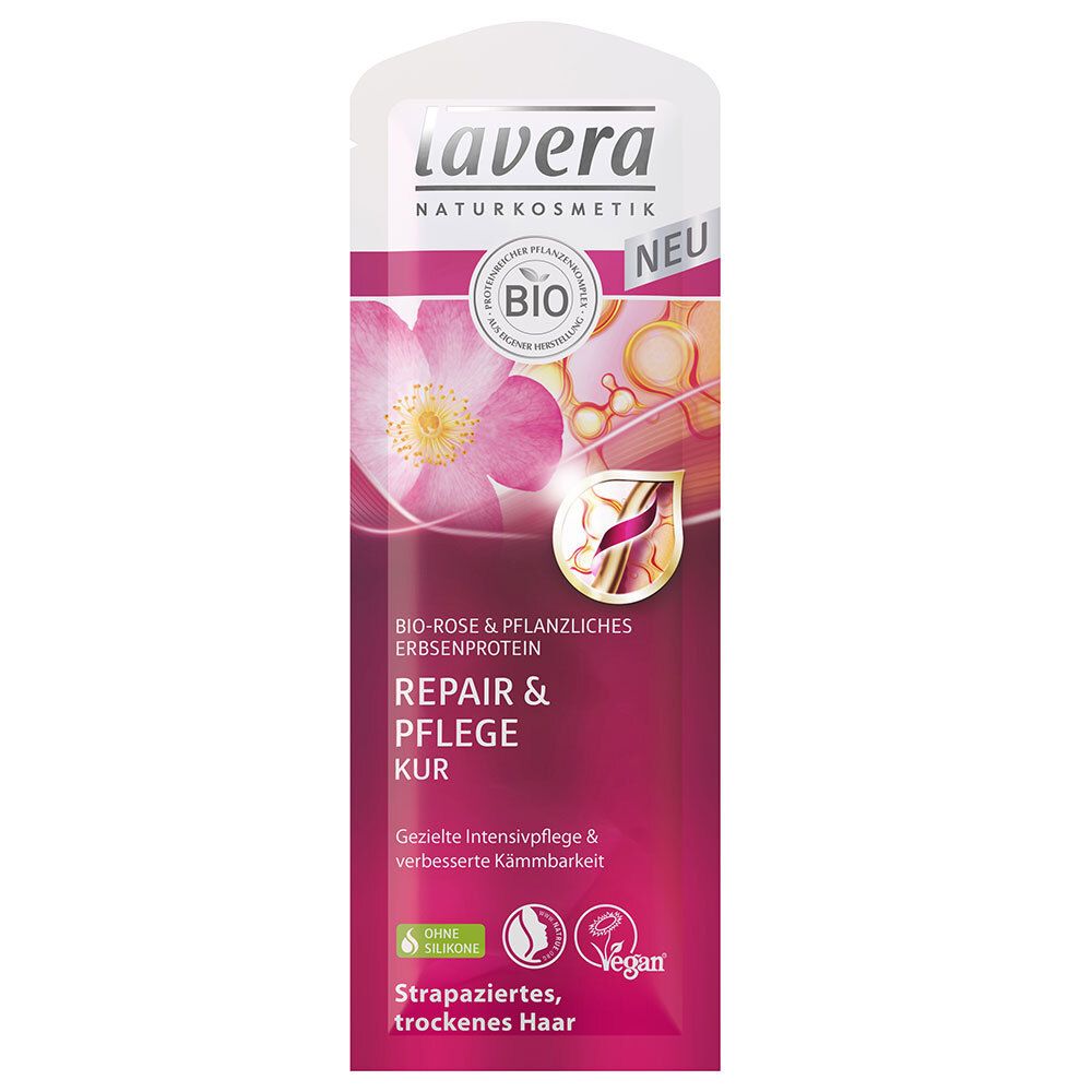 lavera Repair & Pflege Kur Bio-Rose & Pflanzliches Erbsenprotein