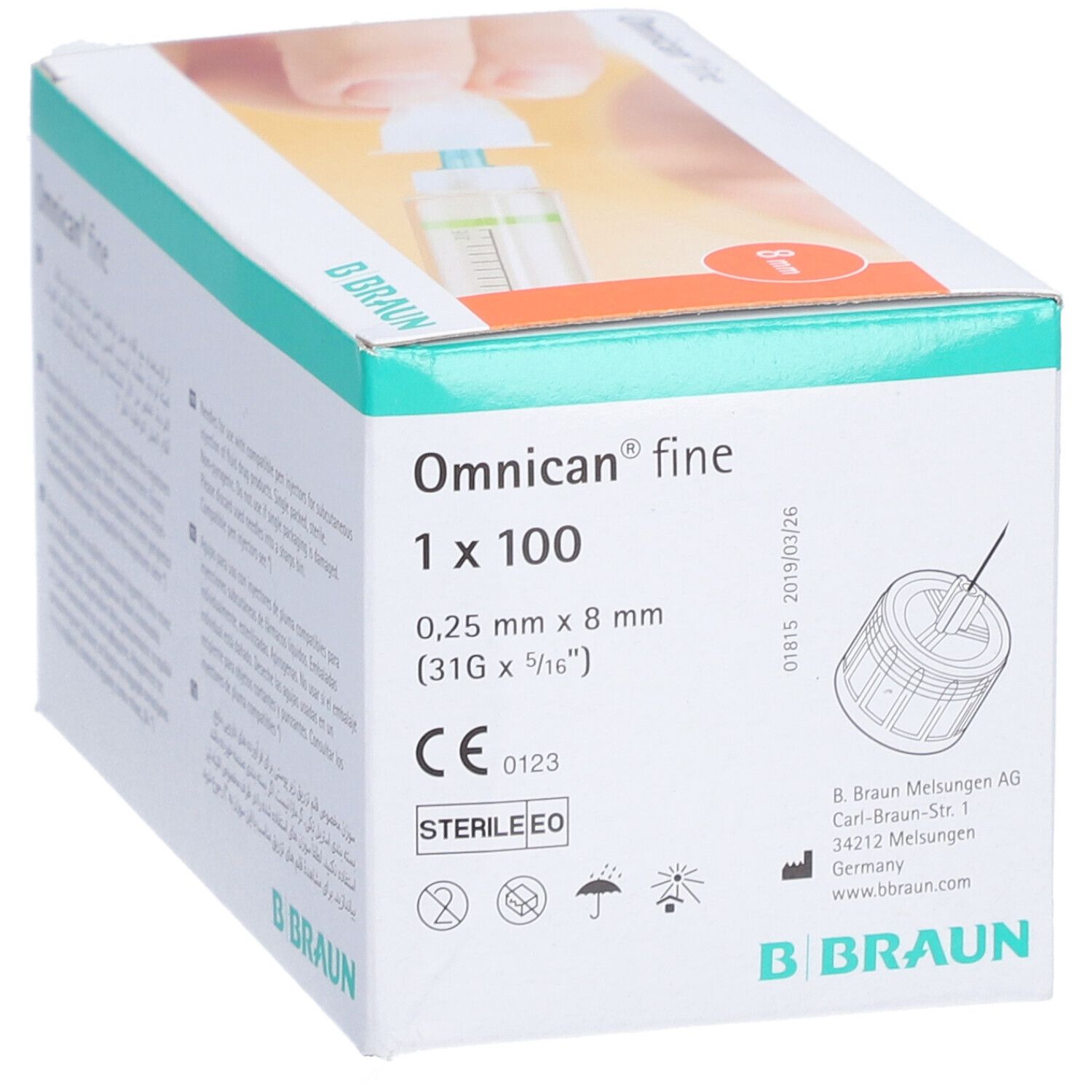 OMNICAN FINE PEN KA 0.25 x 8 mm