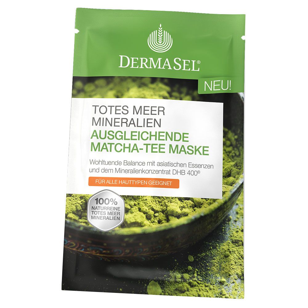 DERMASEL® Ausgleichende Matcha-Tee Maske
