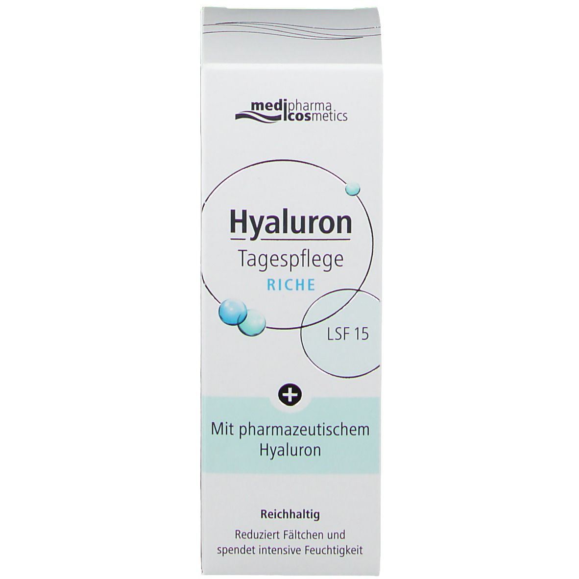 medipharma cosmetics Hyaluron Tagespflege riche mit LSF 15