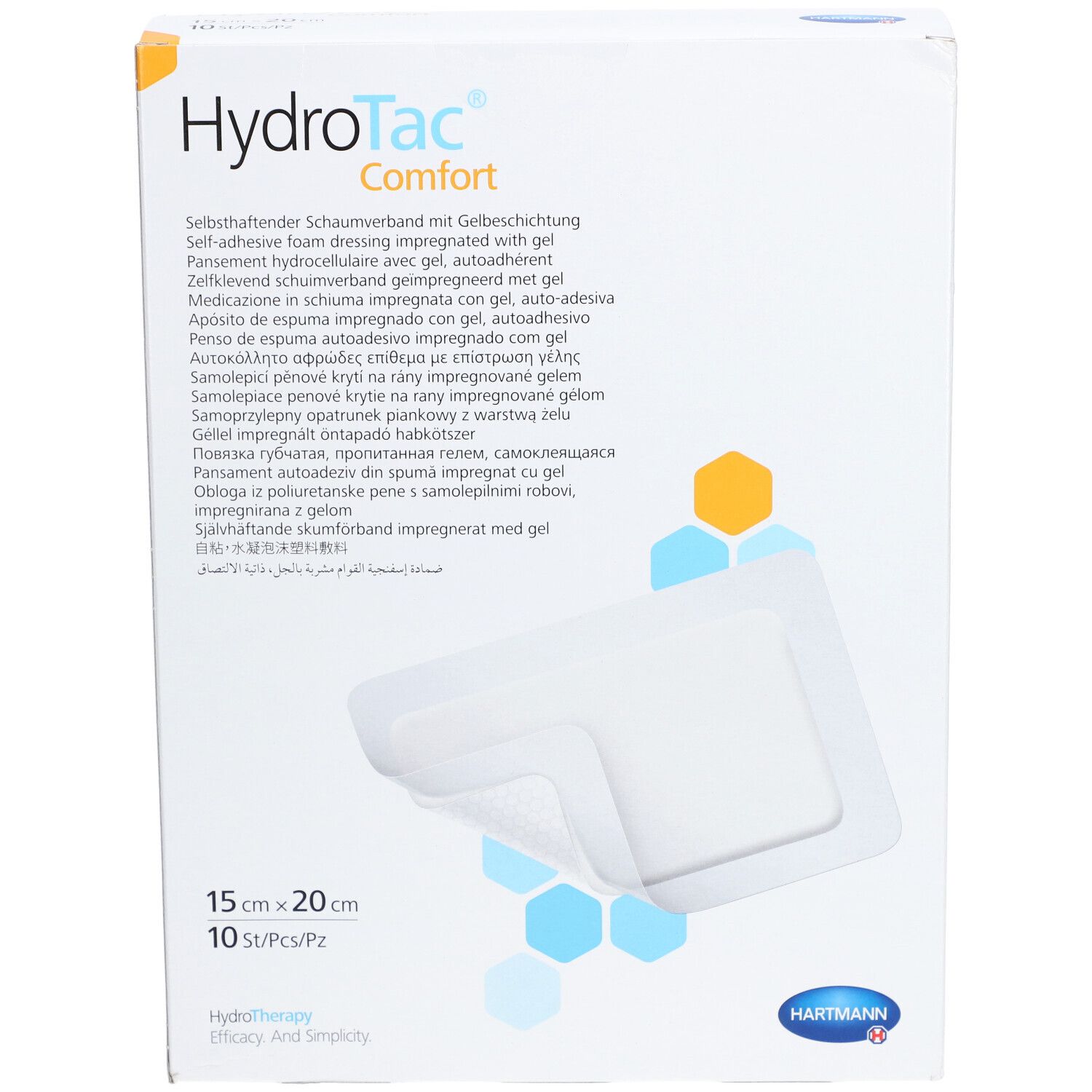 HydroTac® comfort Schaumverband 15 x 20 cm