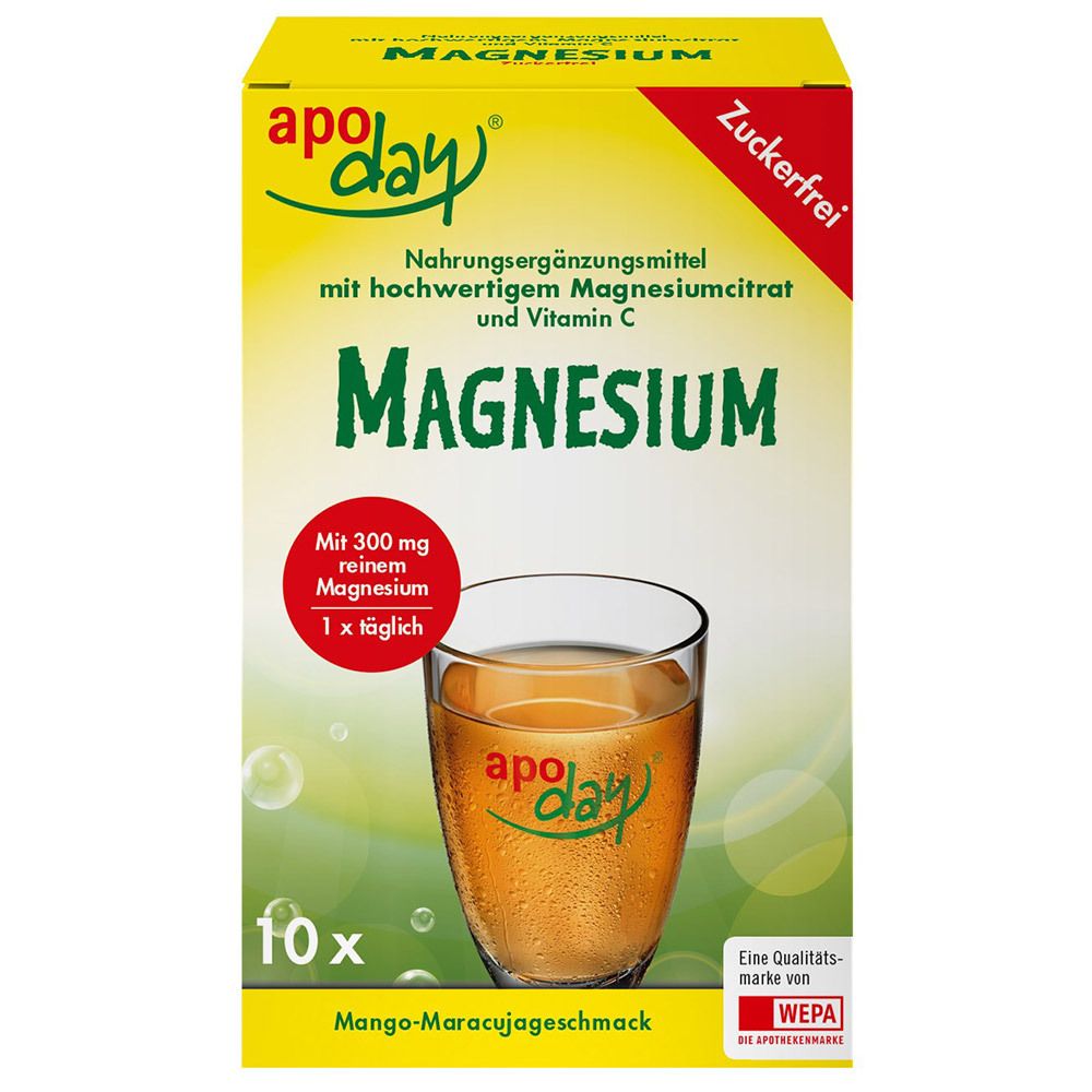 apoday® Magnesium Mango-Maracuja zuckerfrei