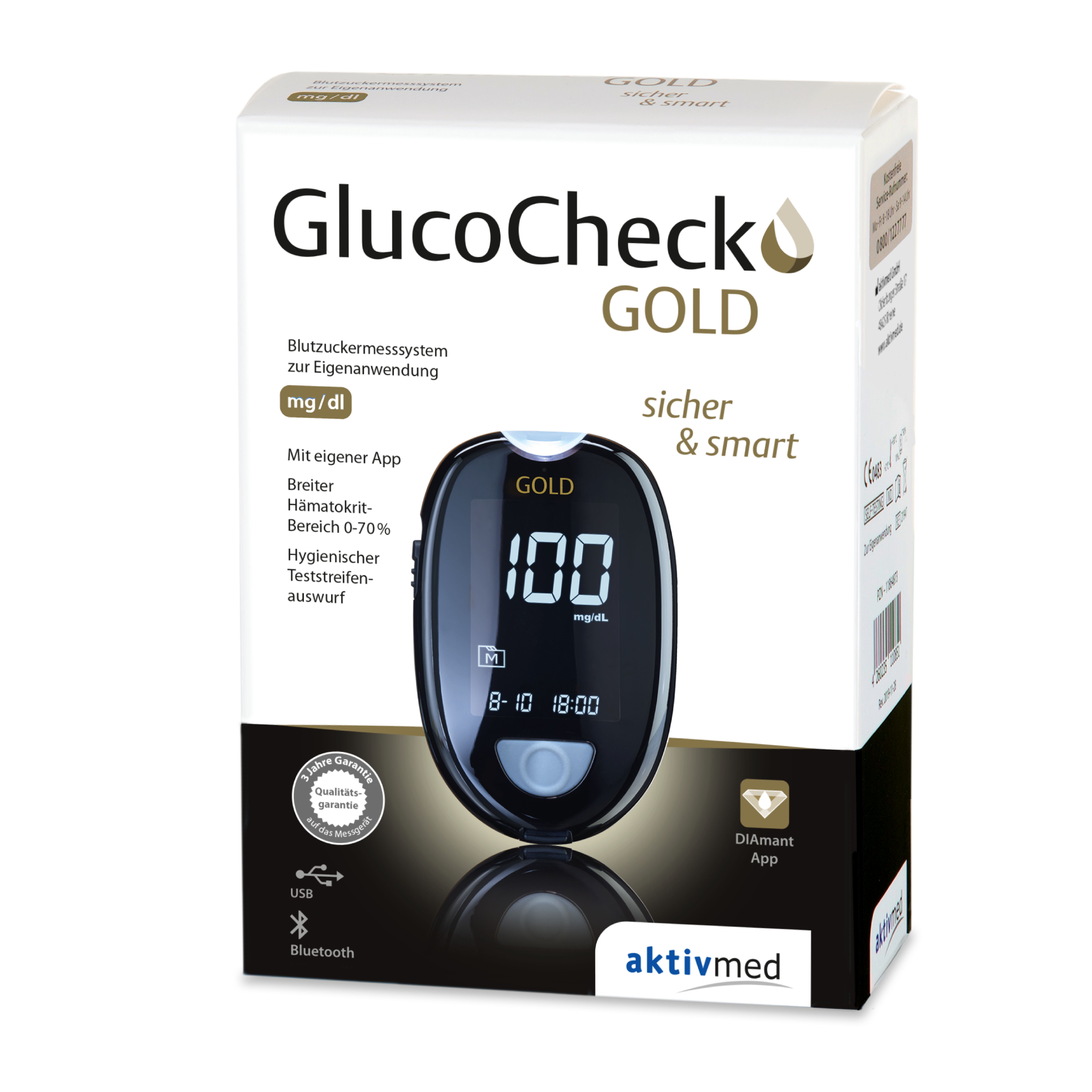 GlucoCheck GOLD mg/dl