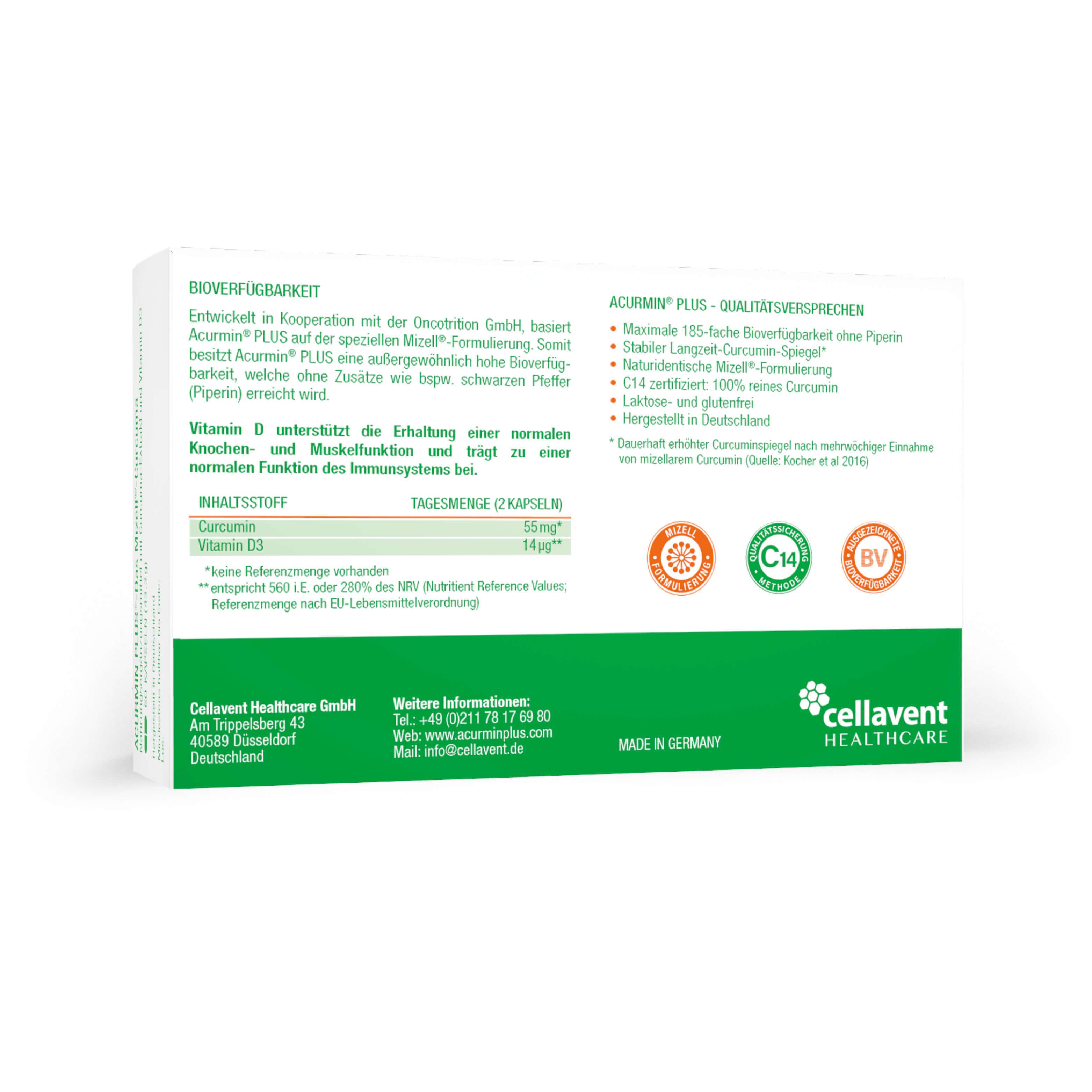 ACURMIN PLUS®+ Das Mizell-Curcuma