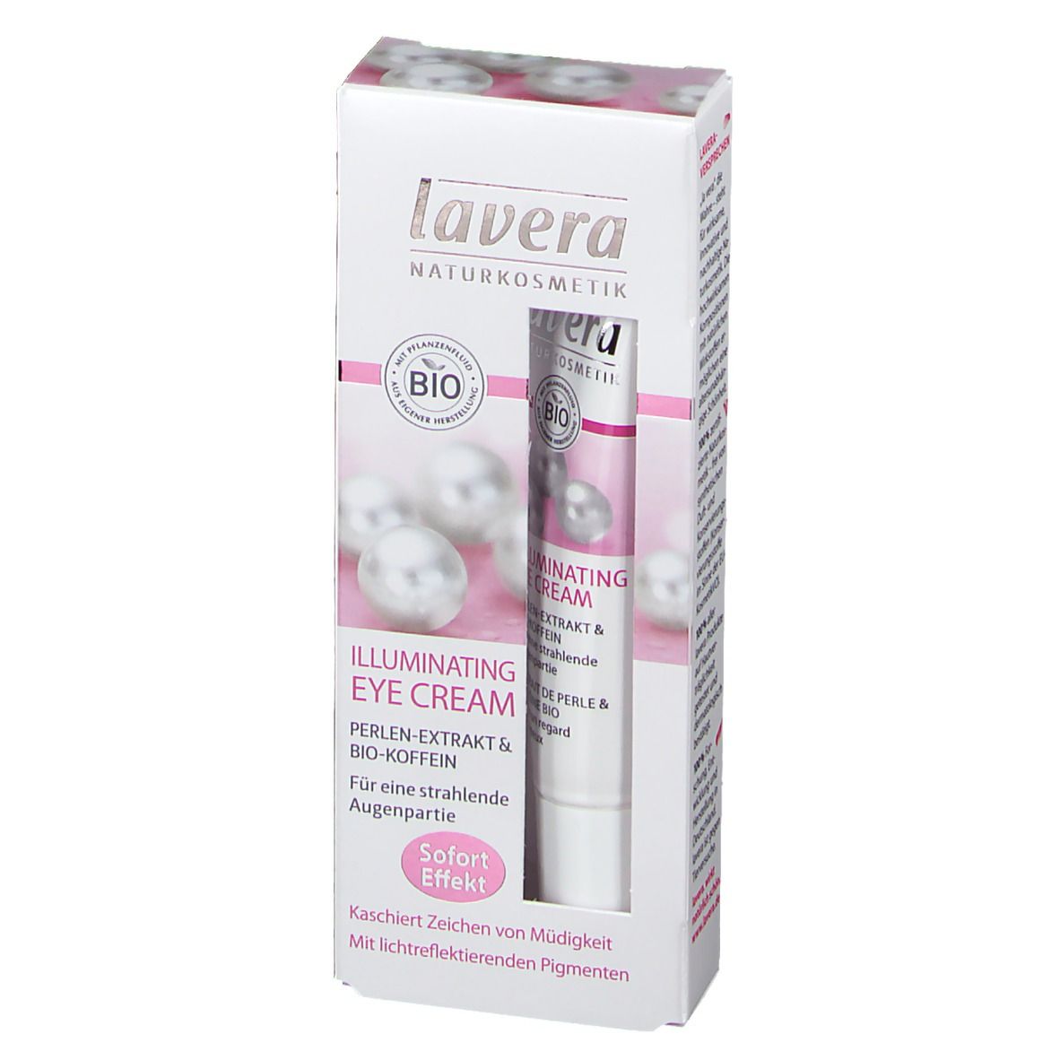 lavera Illuminating Eye Cream Perlen-Extrakt & Bio-Koffein