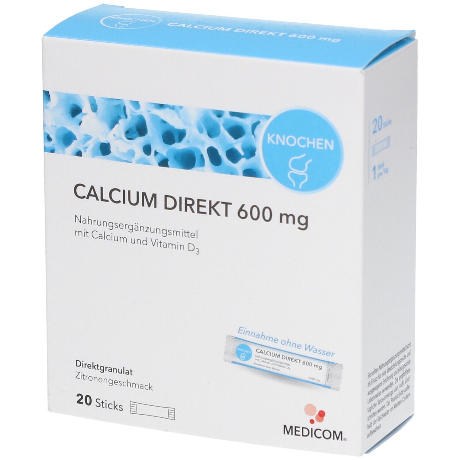 MEDICOM® Calcium Direkt 600 mg