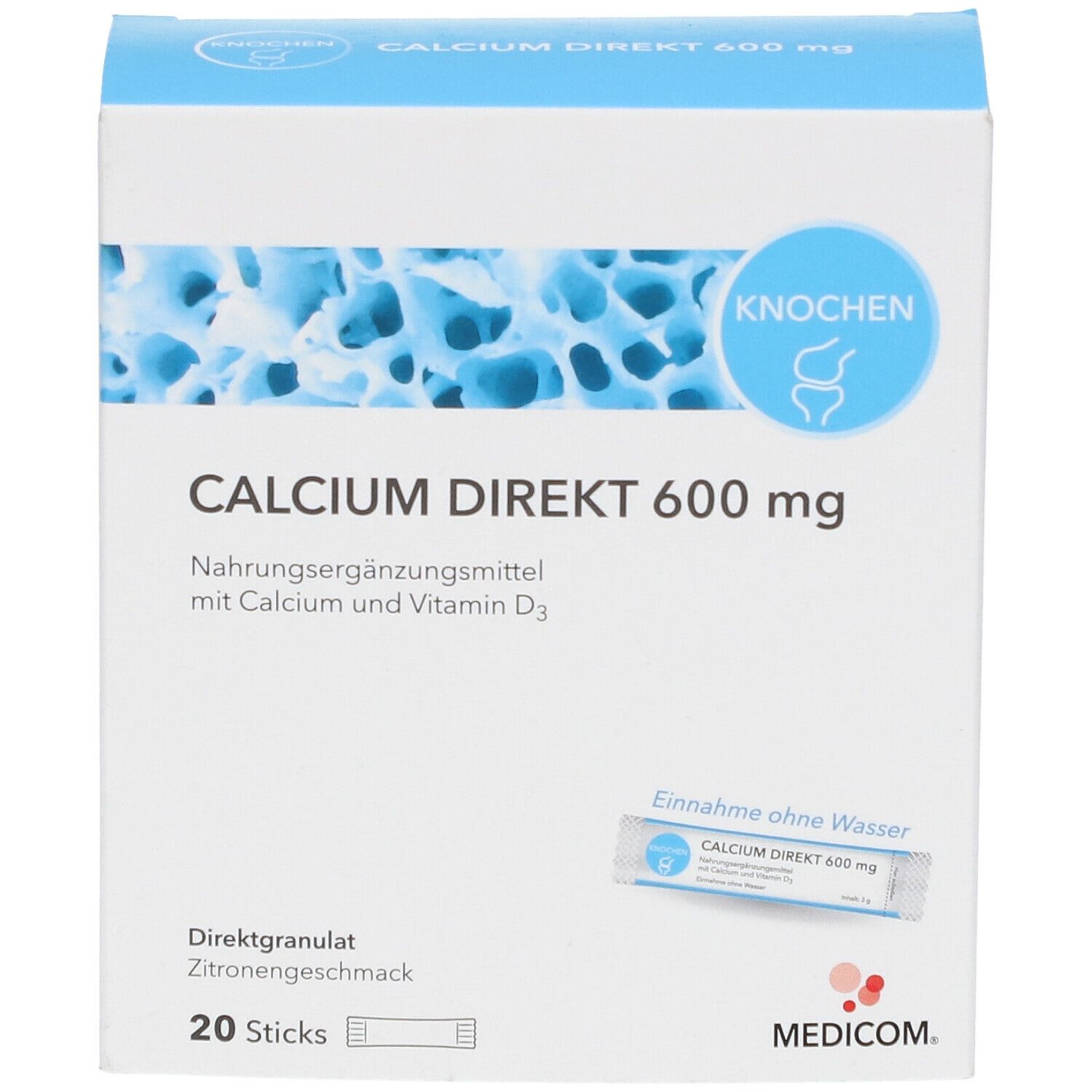 MEDICOM® Calcium Direkt 600 mg