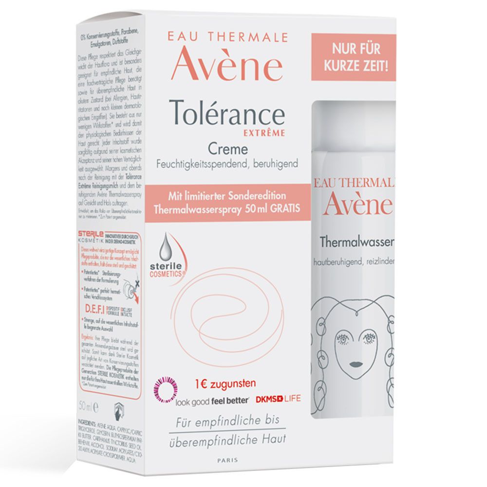 Avène Tolérance Extrême Creme + 50 ml Thermalwasser GRATIS