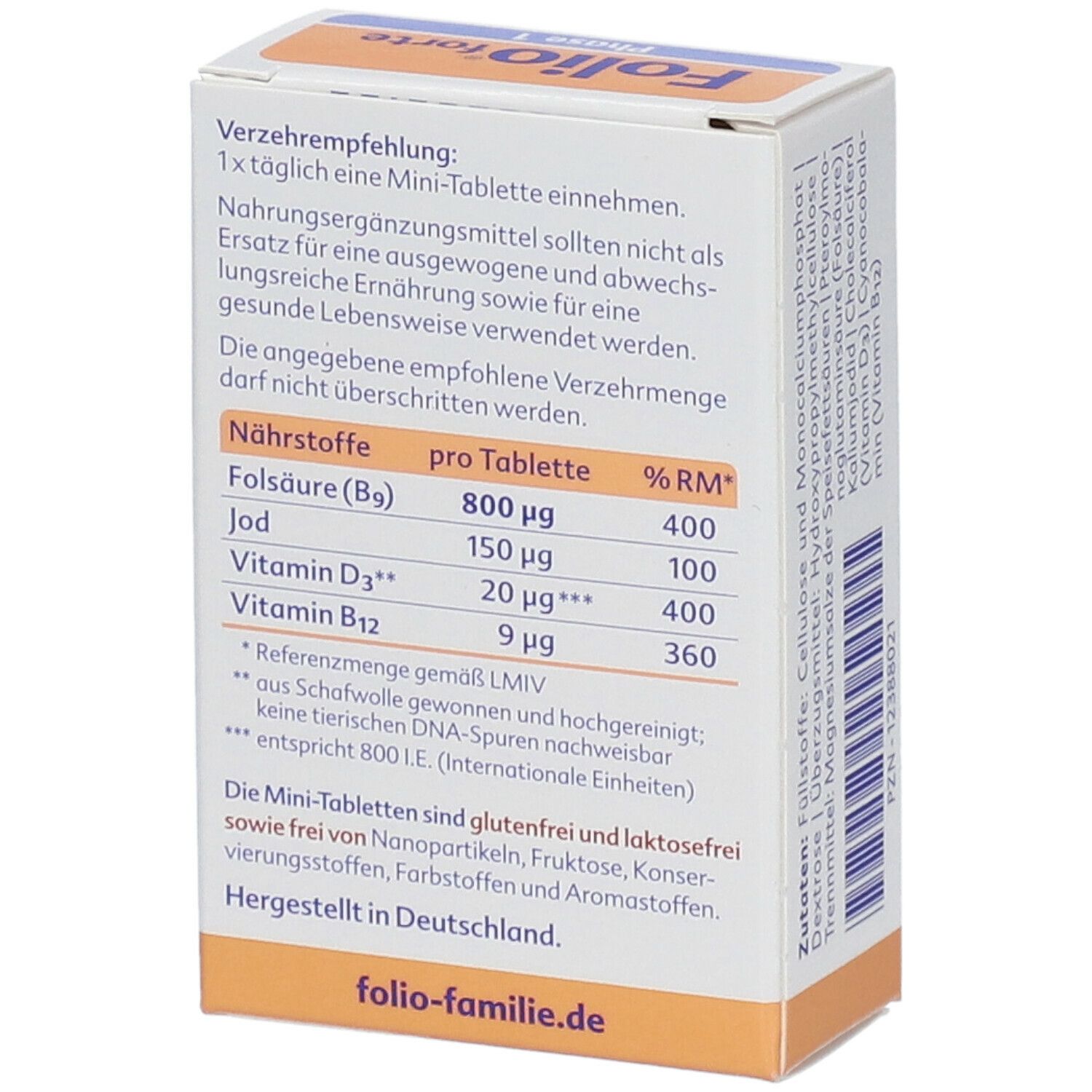 Folio Forte Oder Femibion Stiftung Warentest Folio® forte Kinderwunsch und Schwangerschaft 90 St - shop-apotheke.at