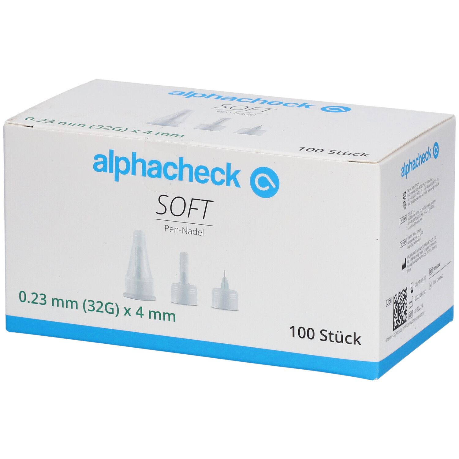 alphacheck Soft Pen Nadeln 32 G x 4 mm