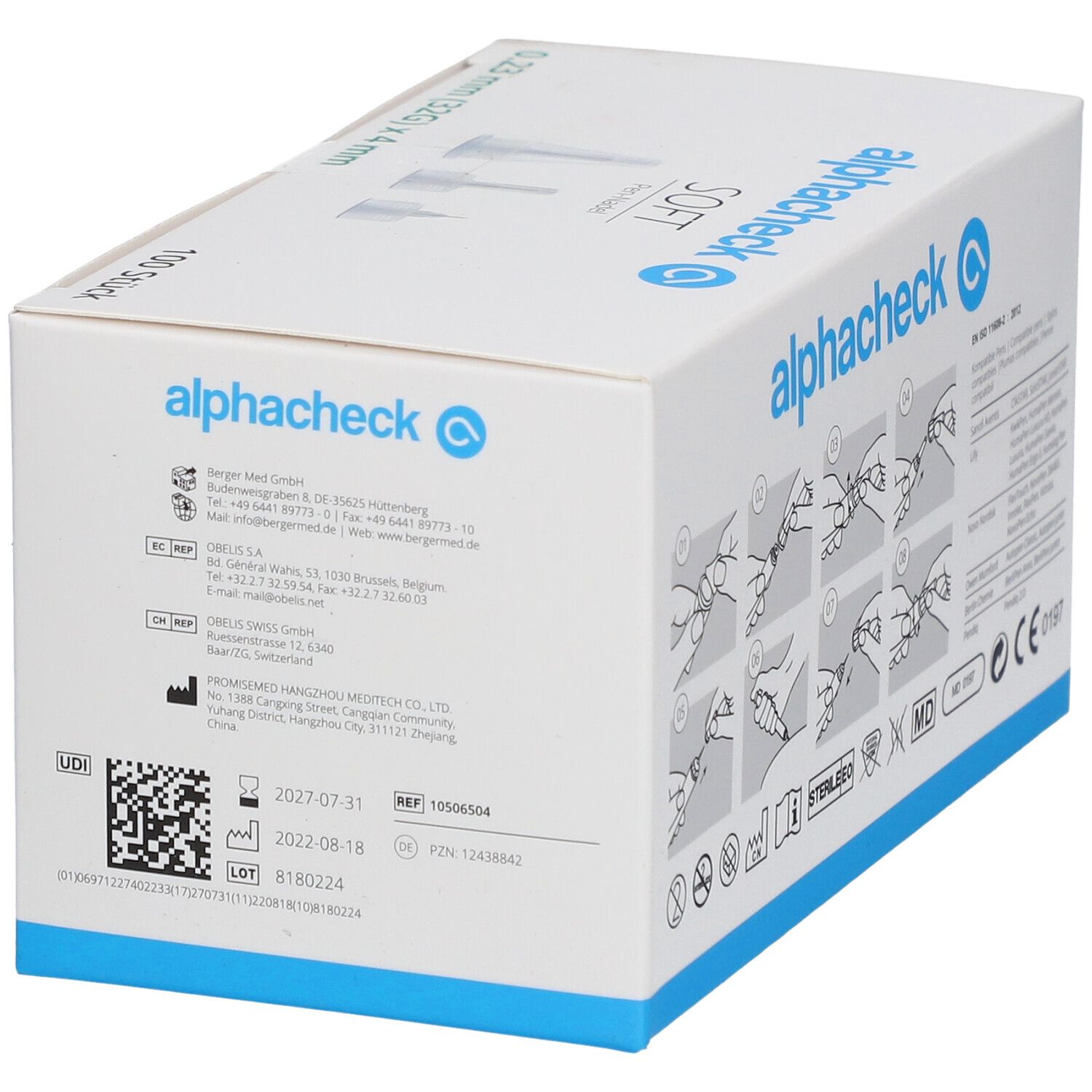 alphacheck Soft Pen Nadeln 32 G x 4 mm