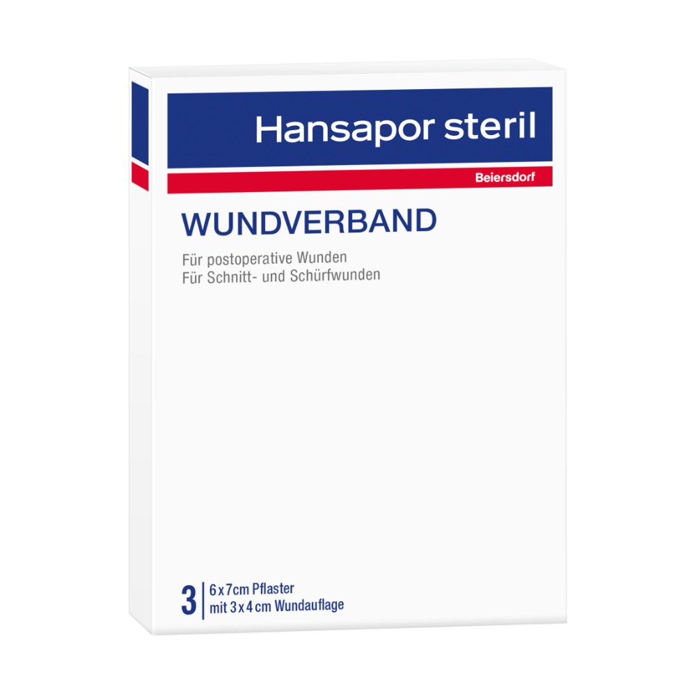 Hansapor steril Wundverband 6 x 7 cm