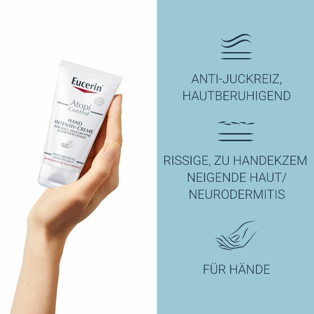 AtopiControl Hand Intensiv-Creme – Regenerierende Pflege für angegriffene, trockene und rissige Hände