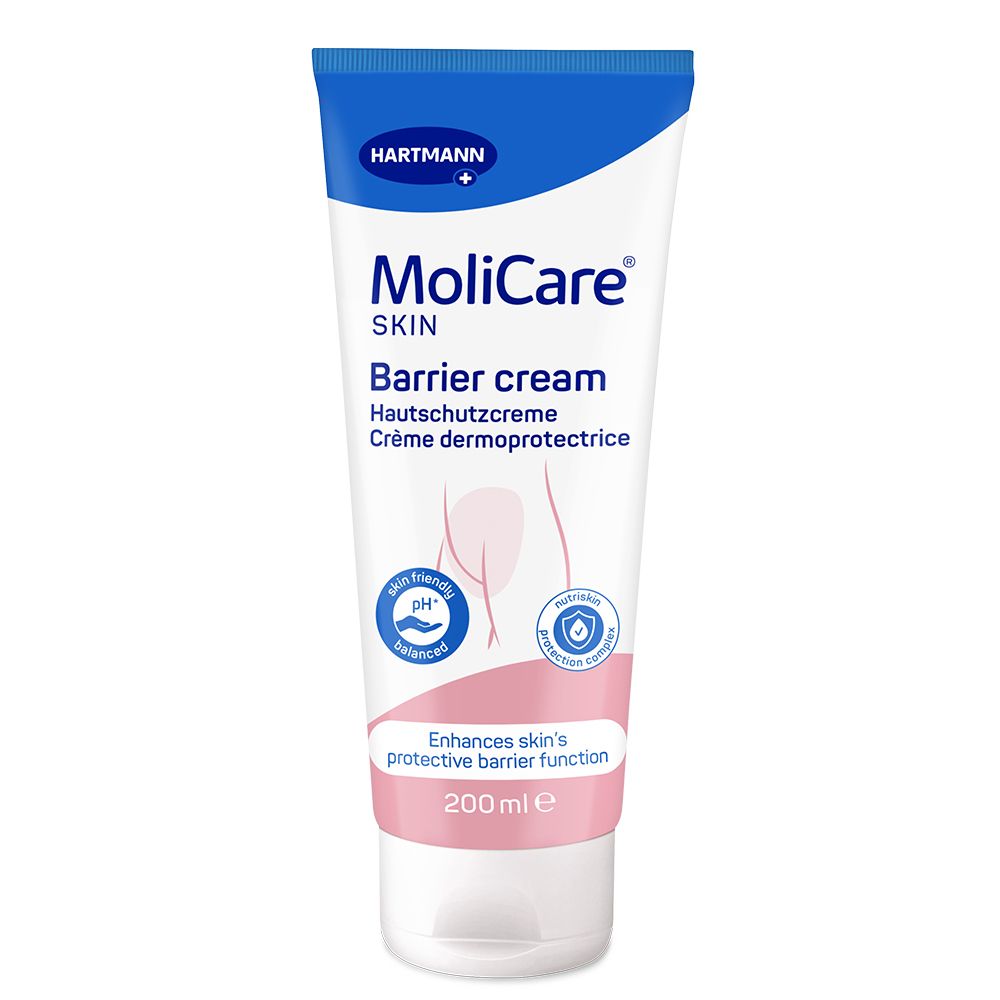 MoliCare Skin Hautschutzcreme: Täglicher Schutz vor hautschädigender Feuchtigkeit z.B. bei Inkontinenz