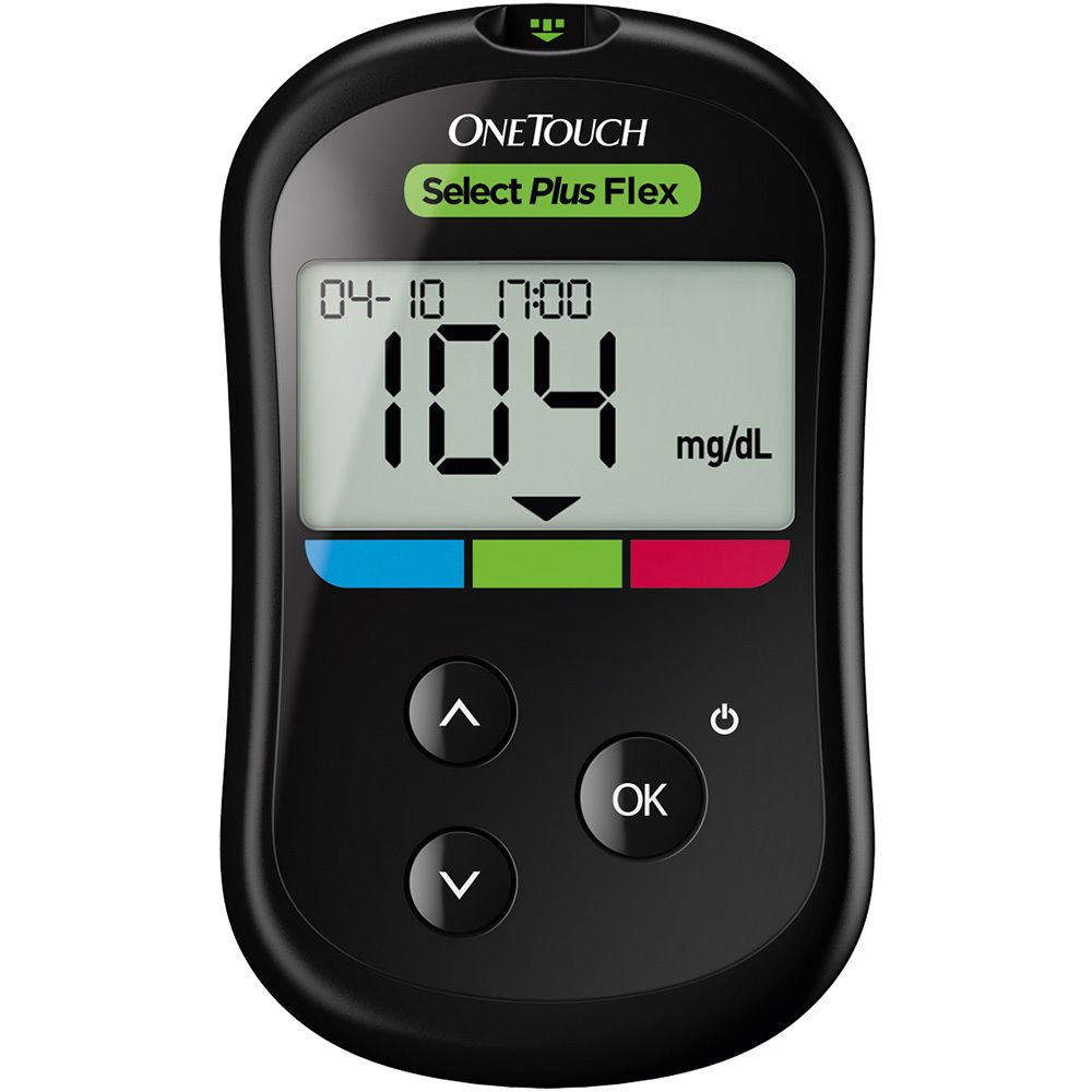 OneTouch Select Plus Flex Blutzuckermessgerät mg/dL