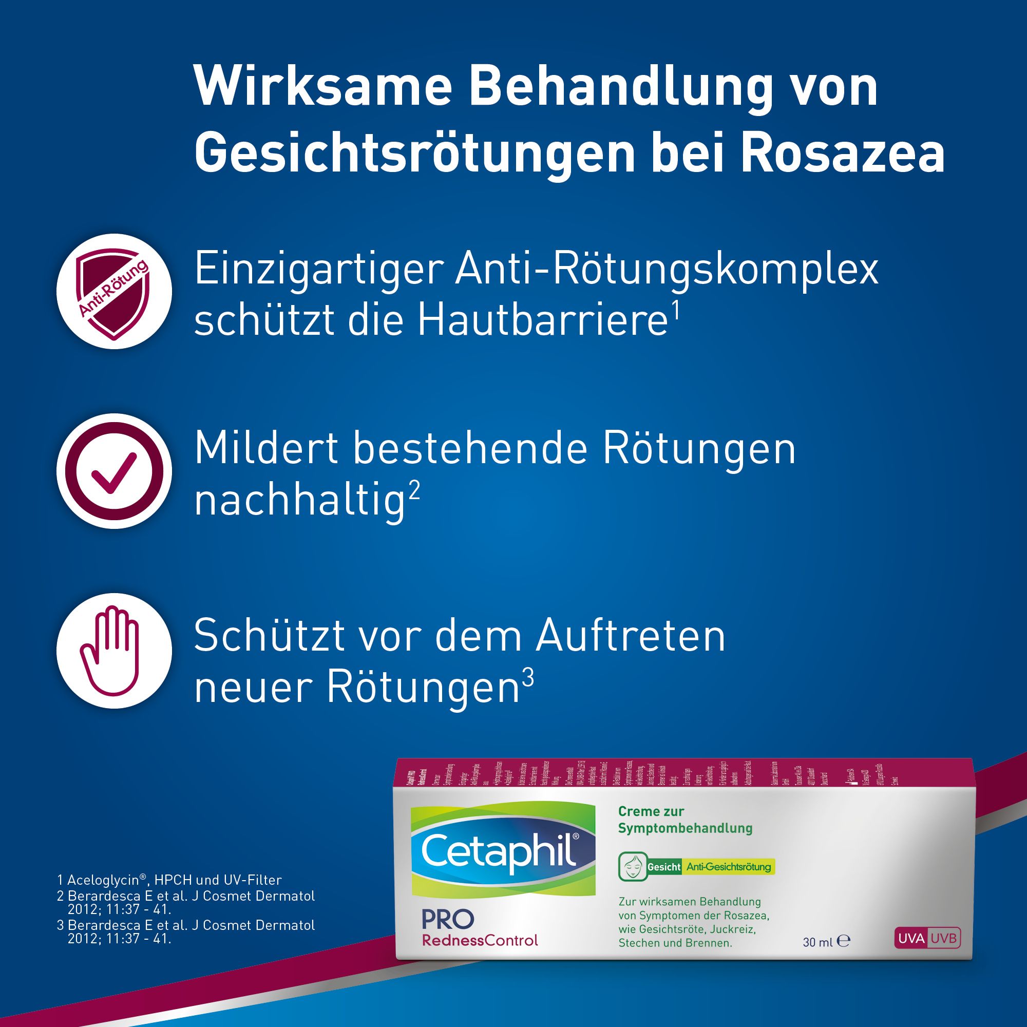 CETAPHIL PRO RednessControl Creme zur Symptombehandlung bei Gesichtsrötungen