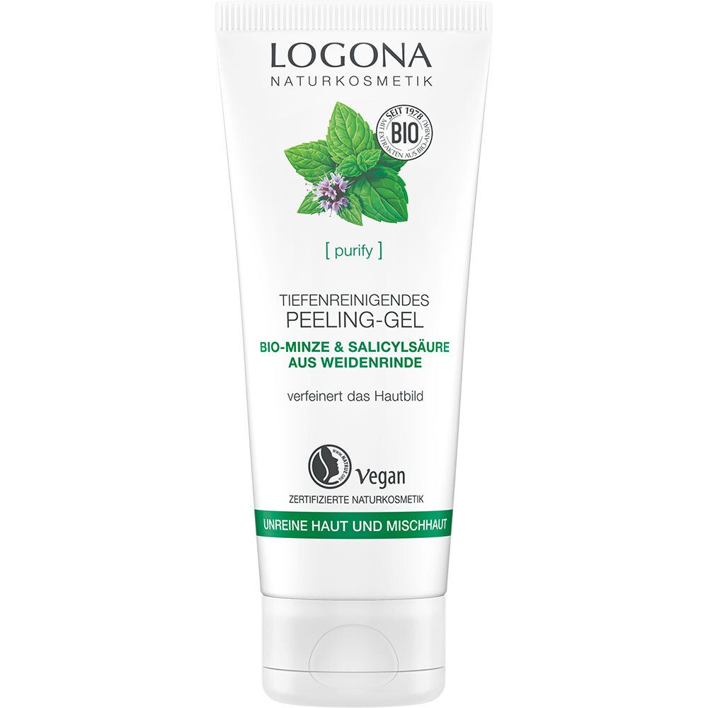 LOGONA Naturkosmetik Tiefreinigendes Peeling-Gel