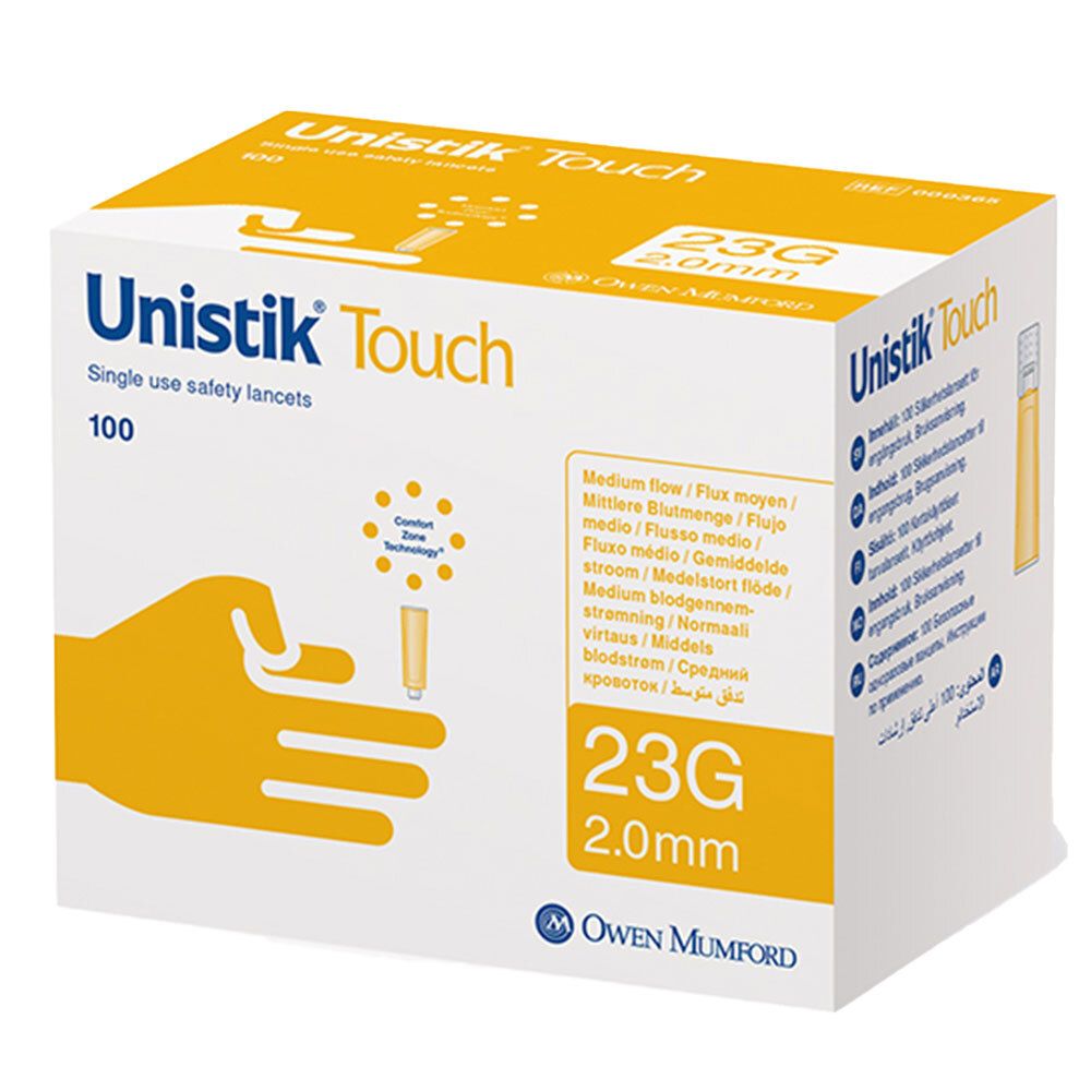 Unistik Touch 23G Sicherheitslanzette