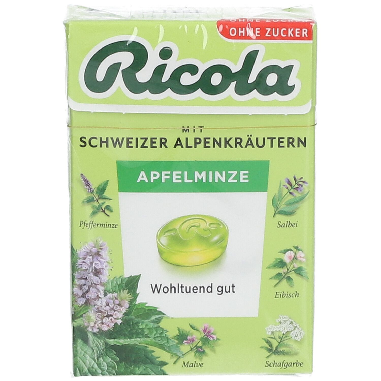 Ricola® Apfelminze ohne Zucker 50 g Shop Apotheke