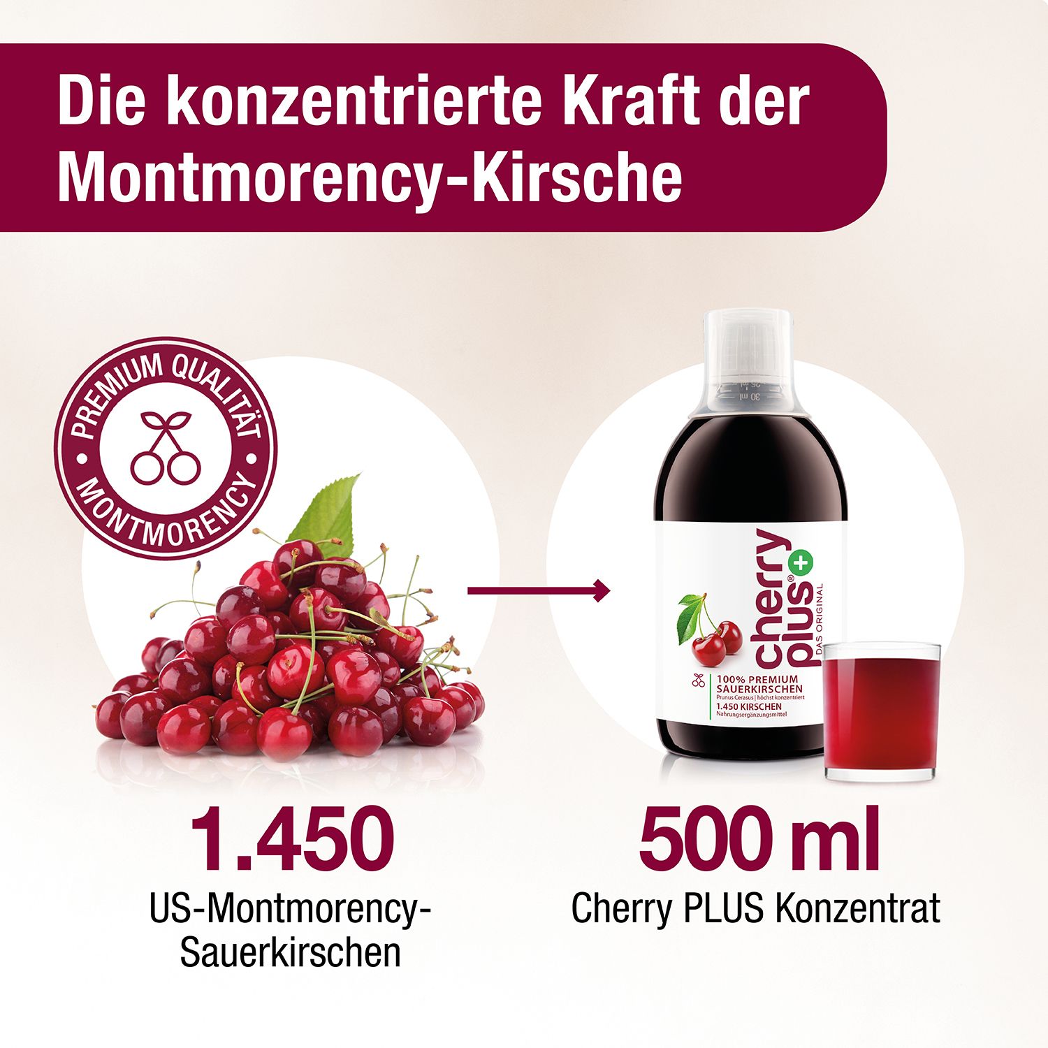 CHERRY PLUS® - Montmorency-Sauerkirsch-Konzentrat