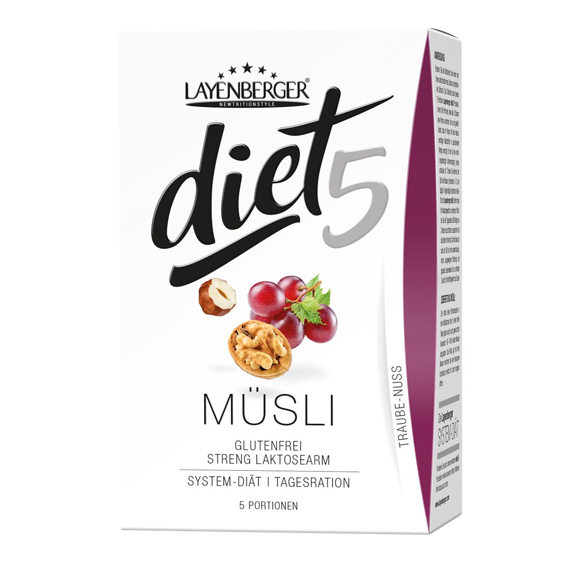 Layenberger Diet5 Shake - Trinkfertiger Abnehm-Shake Himbeer-Granatapfel Geschmack