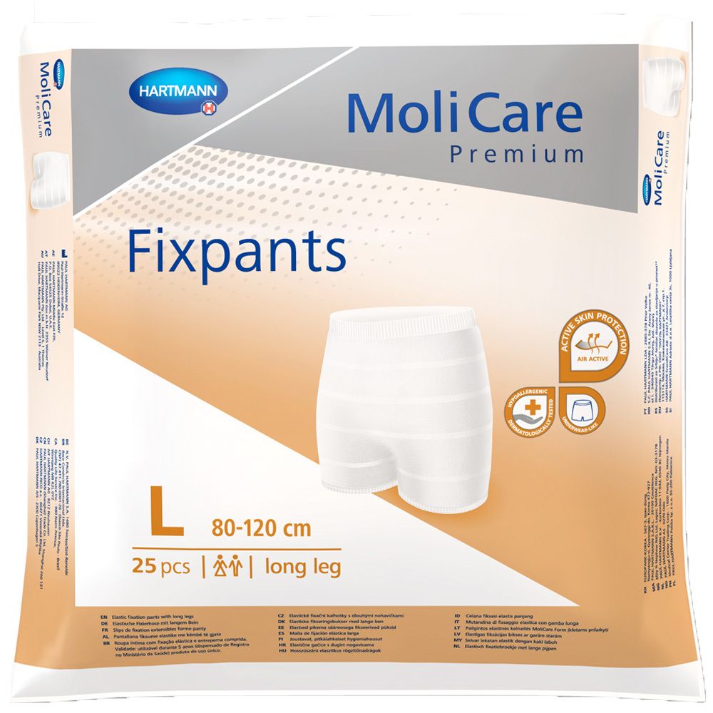 MoliCare Fixpants long leg Gr.L, für einen sicheren Sitz von anatomisch geformten Inkontinenzeinlagen und Inkontinenzvorlagen