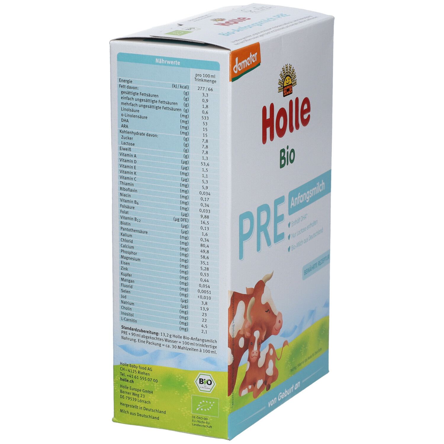 Holle Bio Pre Anfangsmilch Von Geburt An 400 G - Shop Apotheke