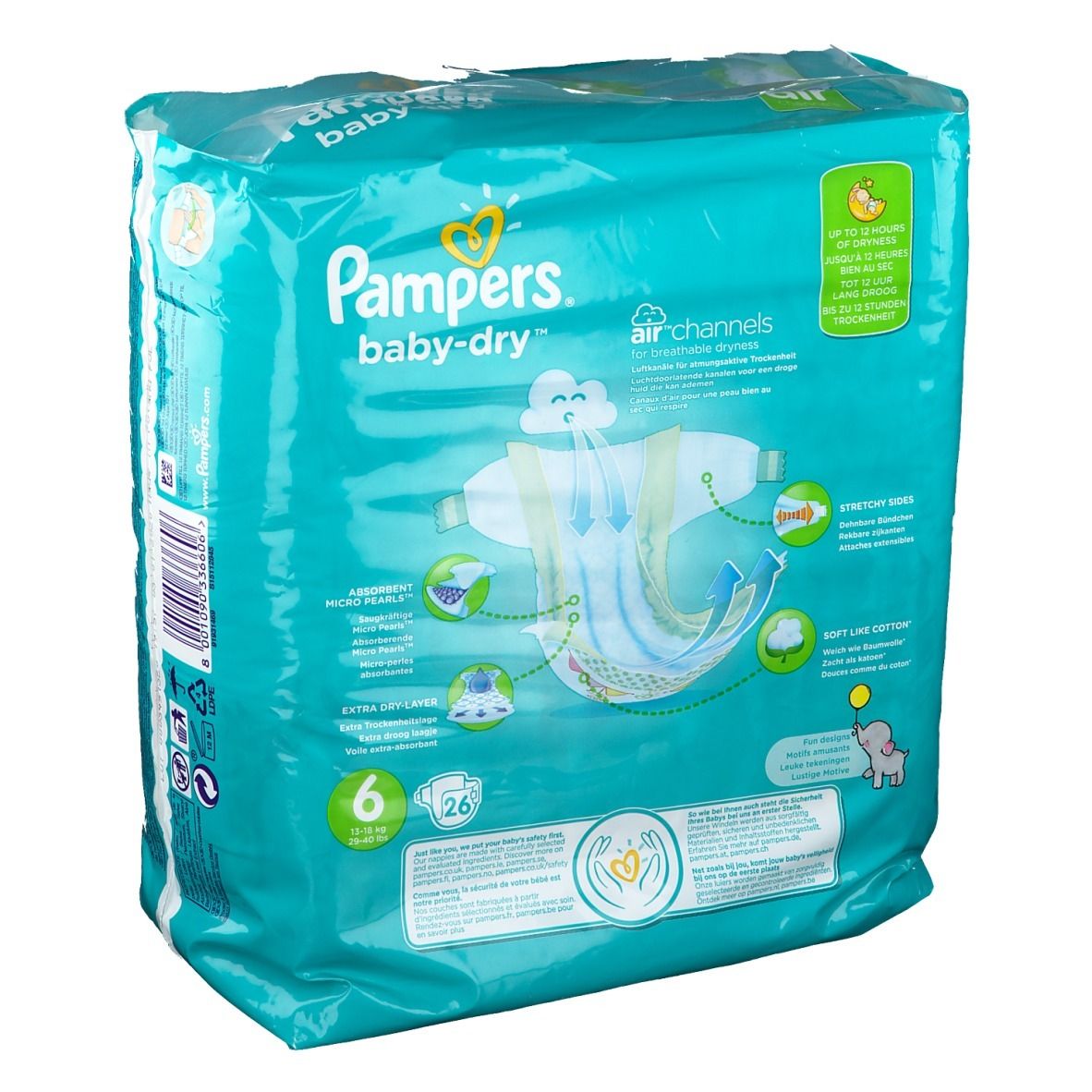 Pampers® Baby Dry Gr. 6 XL 15 + kg Sparpack