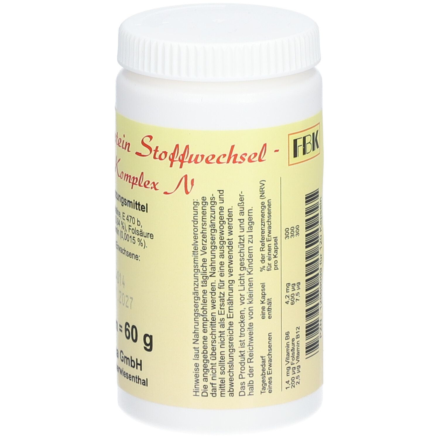 HOMOCYSTEIN Stoffwechsel-Vitamin- Komplex- N