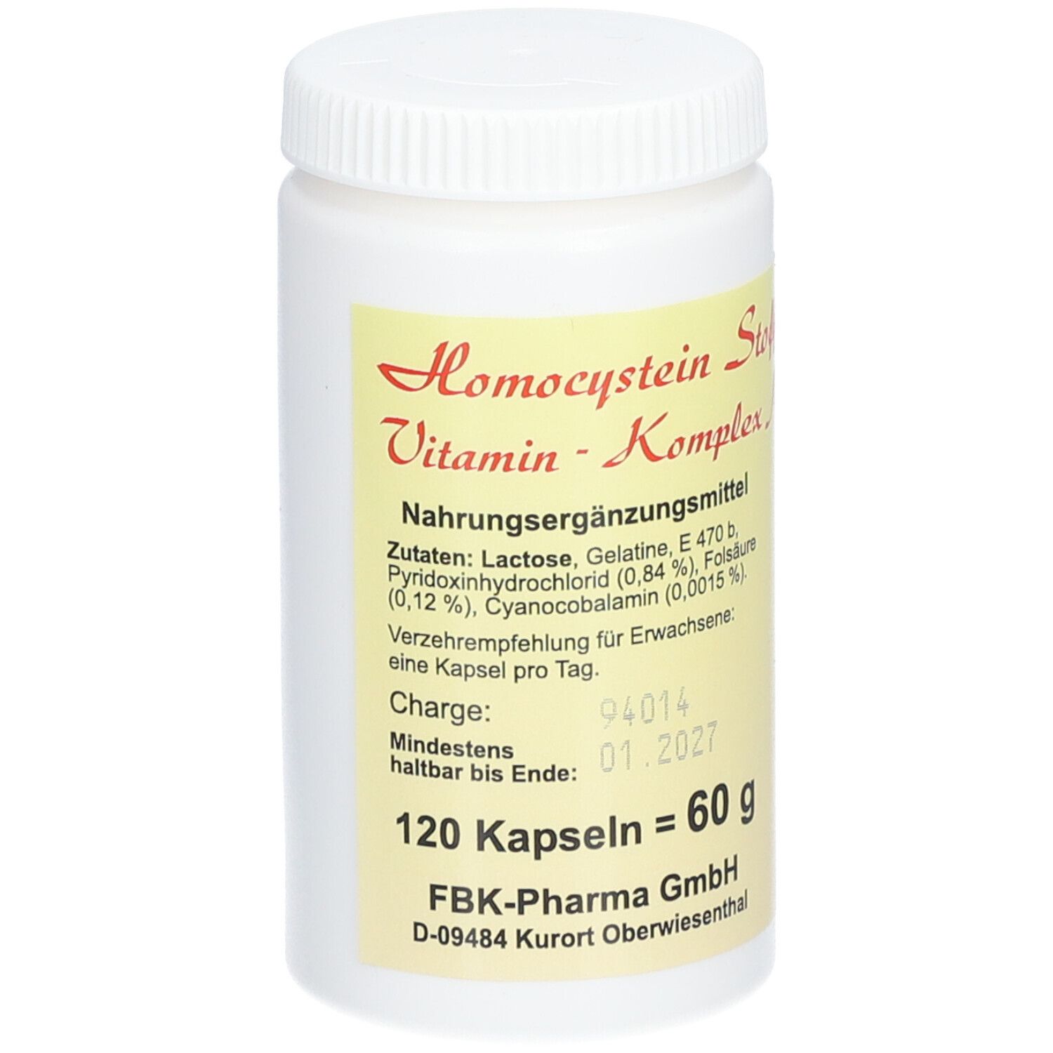 HOMOCYSTEIN Stoffwechsel-Vitamin- Komplex- N