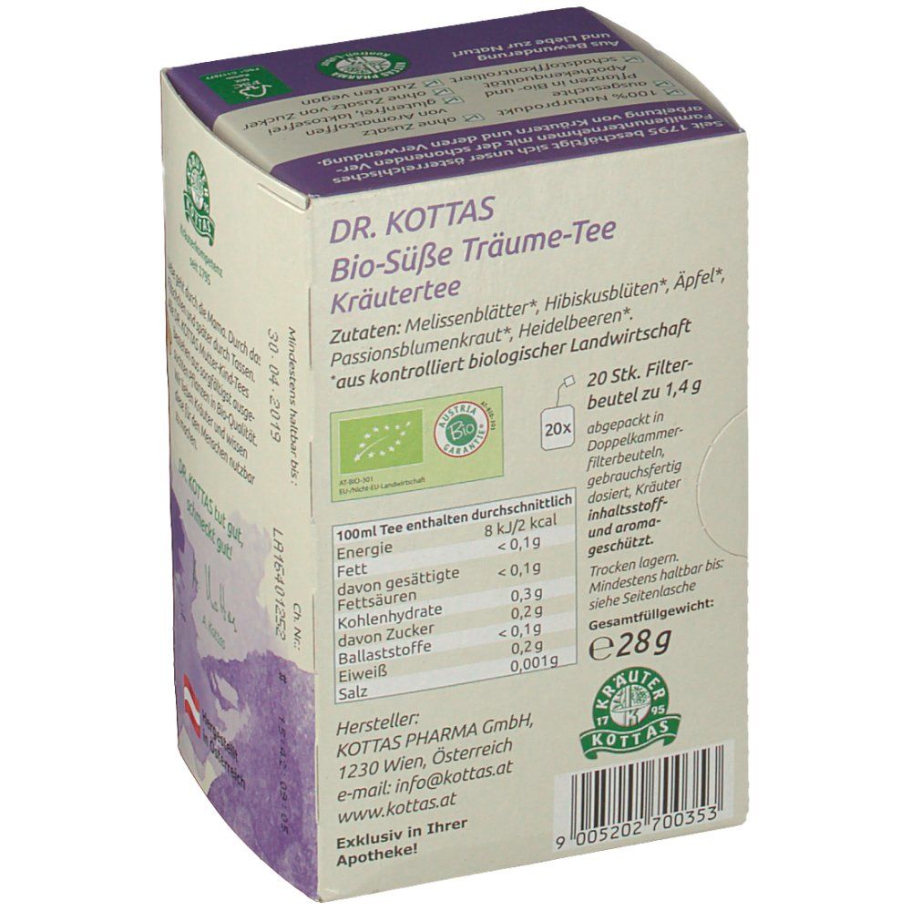 DR. KOTTAS Bio-Süße Träume-Tee