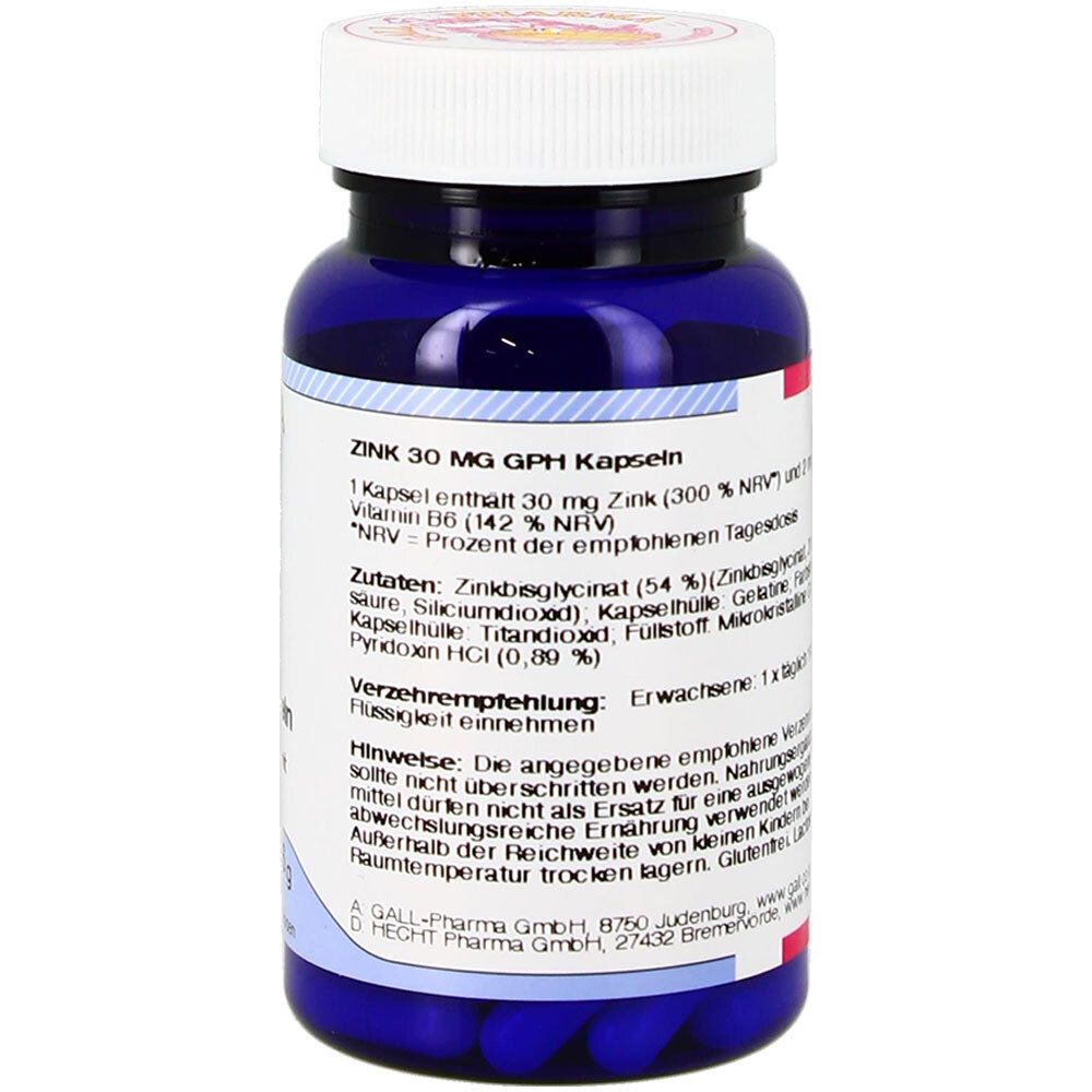 Zink 30 mg GPH Kapseln