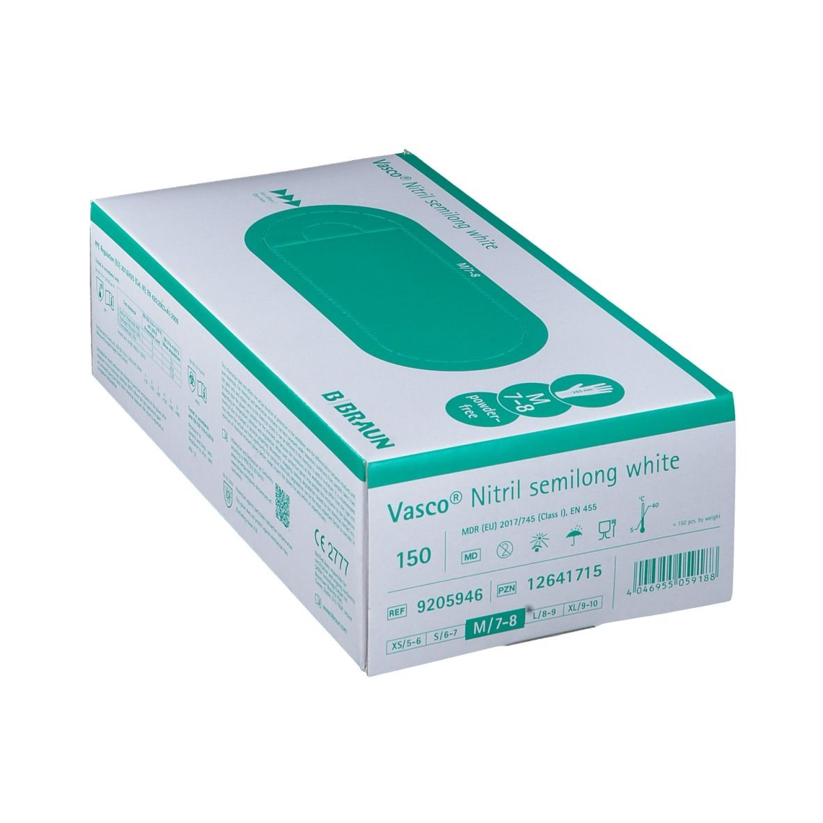 Vasco® Nitril semilong white Gr. M