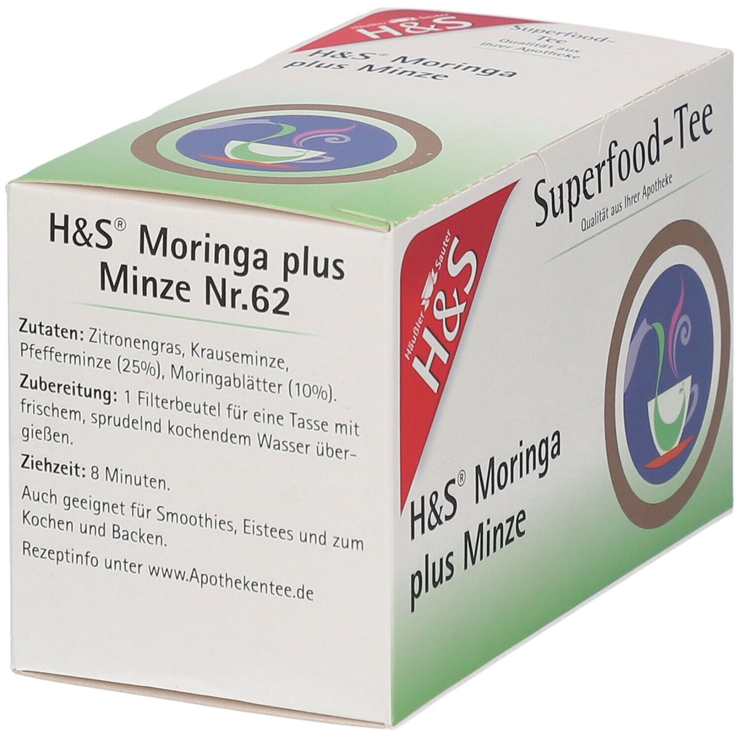 H&S® Superfood-Tee Moringa plus Minze