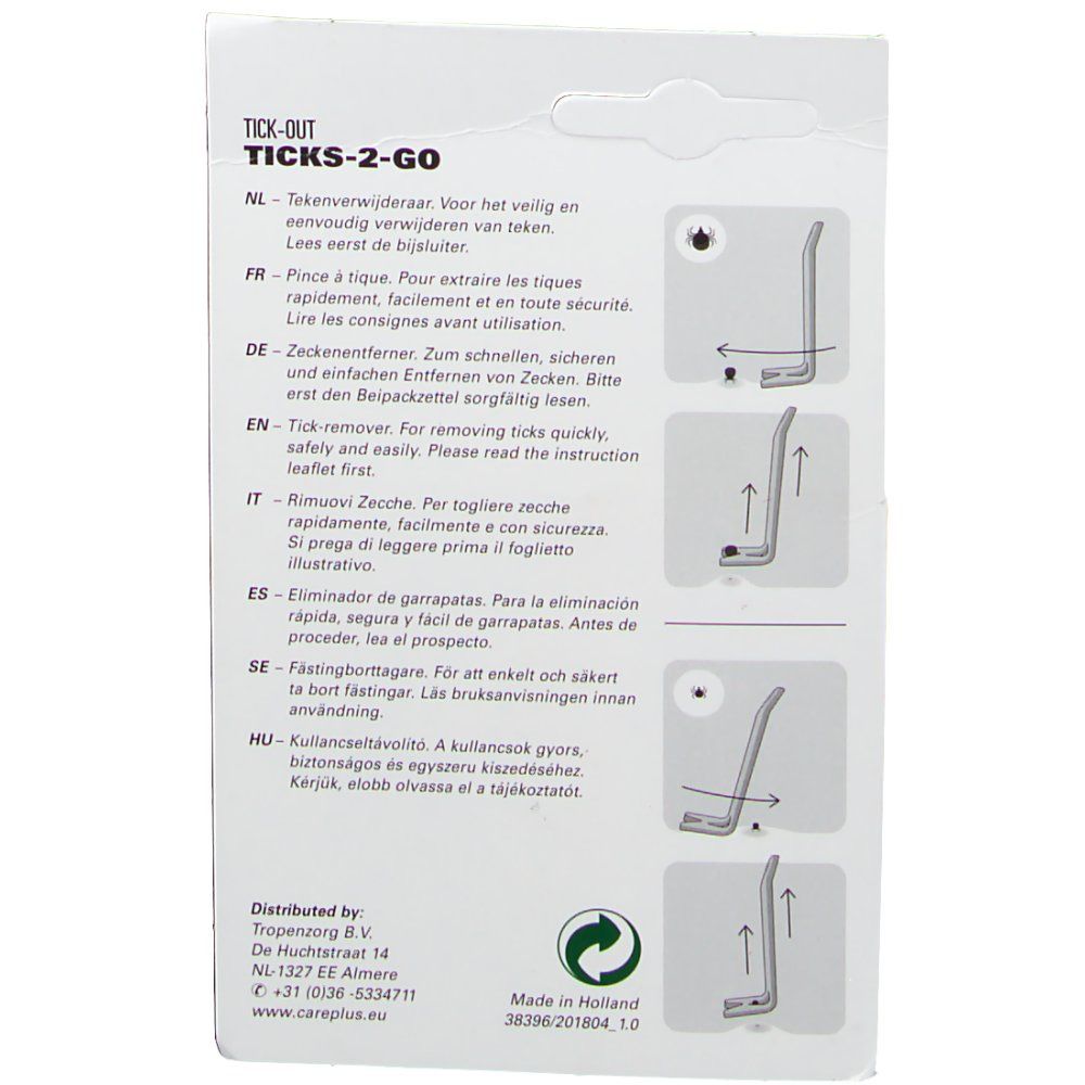 Care PLUS® TICK OUT Tick-2-Go Zeckenzange