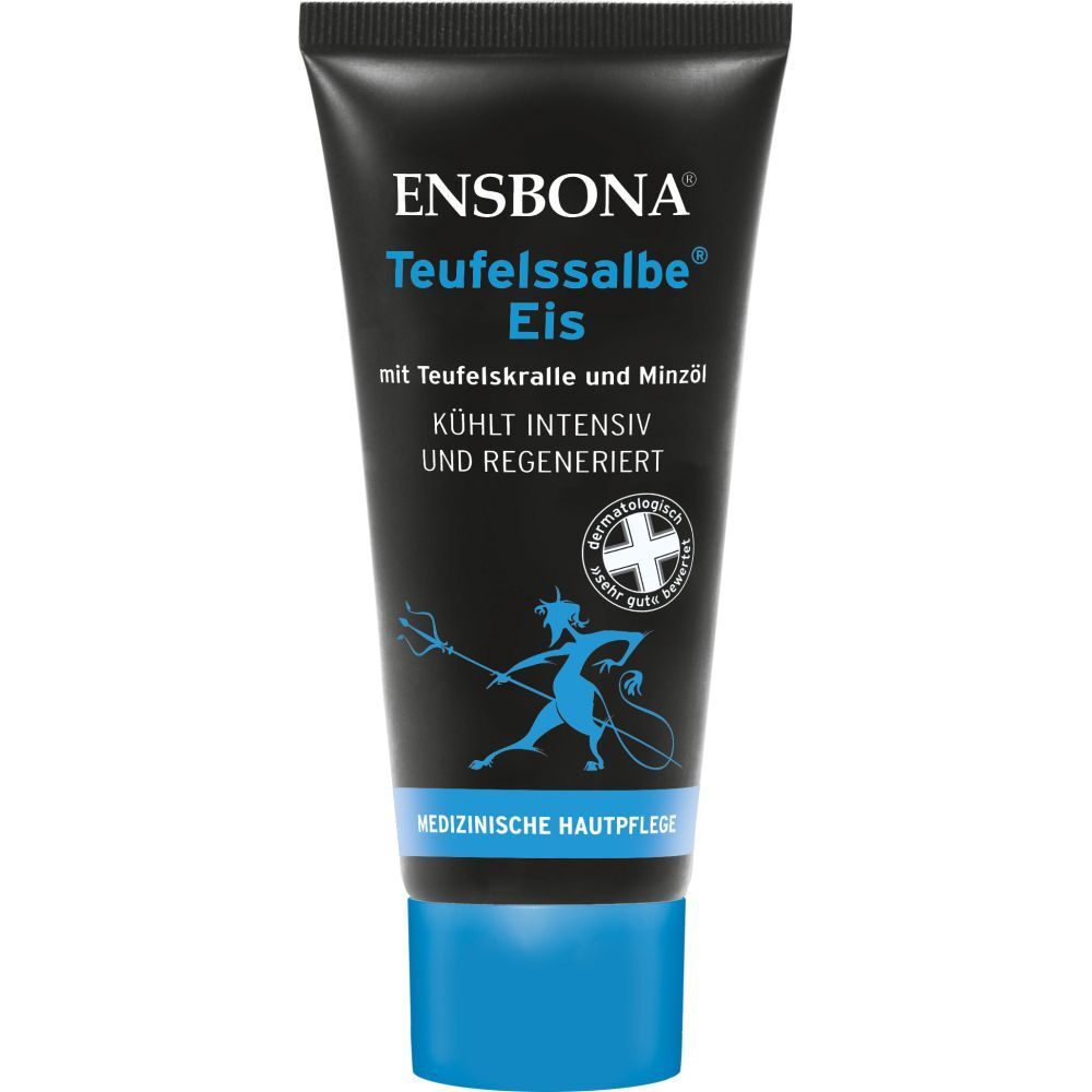 ENSBONA Teufelssalbe Eis Tube mit Teufelskralle und Minzöl. Kühlt intensiv und regeneriert. Dermatologisch getestet.