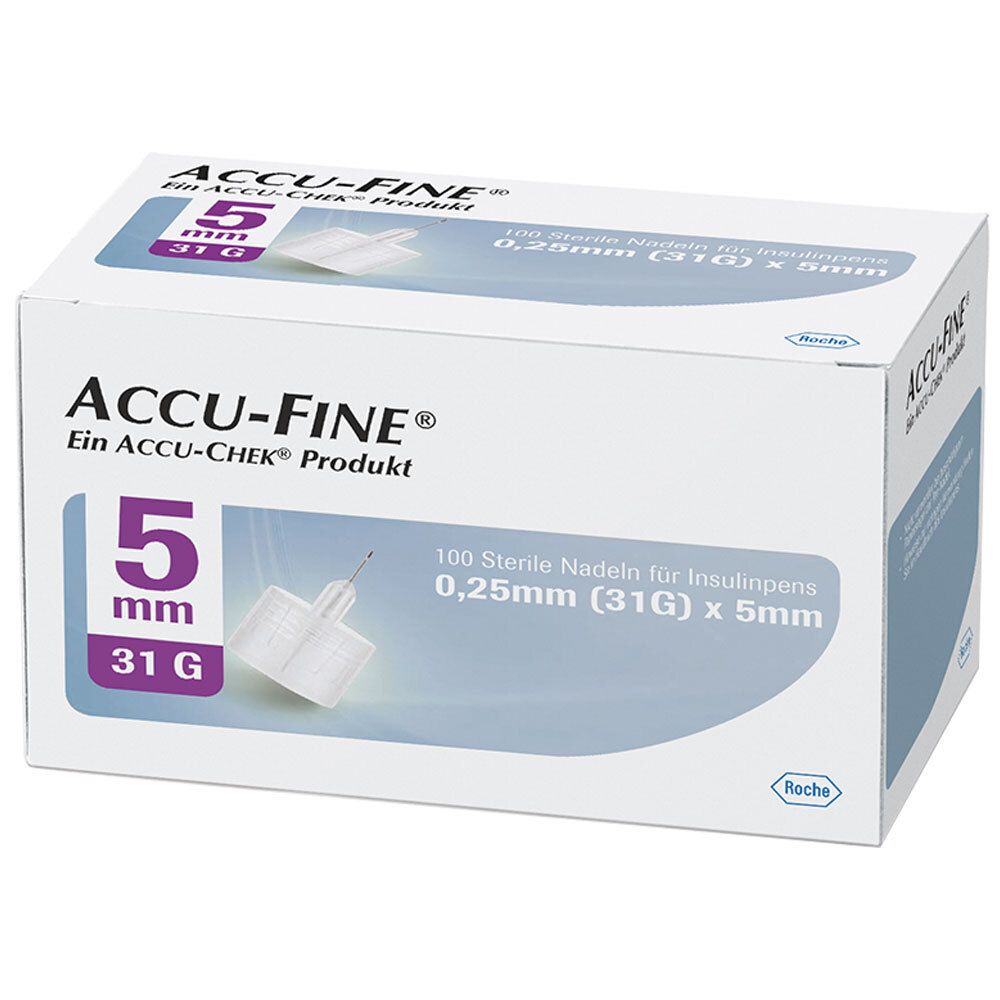 ACCU FINE® sterile Nadeln 5 mm (31G)