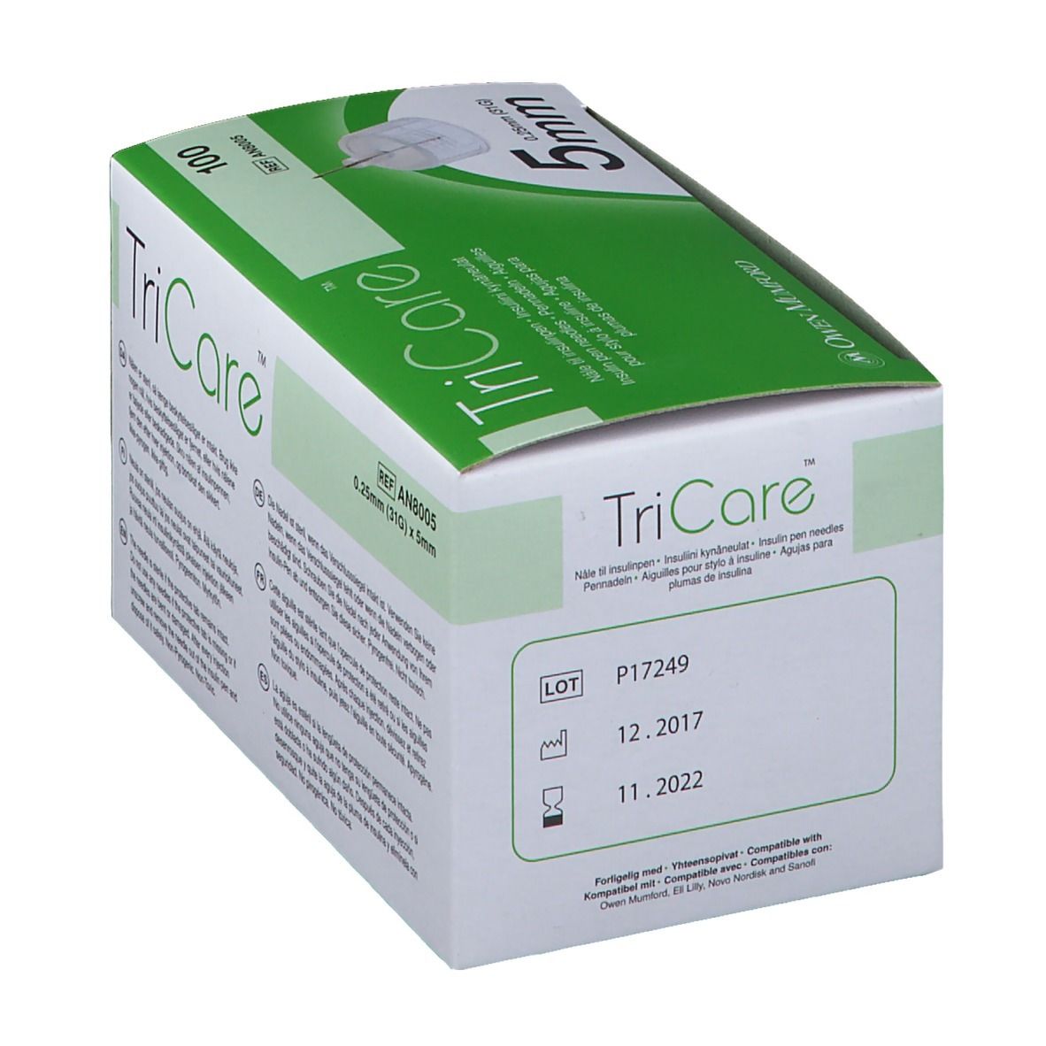 TriCare Pen-Nadeln 5 mm 0.25 mm 31G