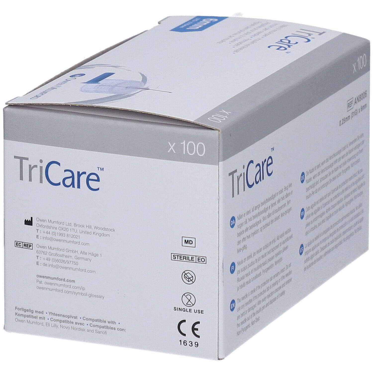 TriCare Pen-Nadeln 6 mm 0.25 mm 31G